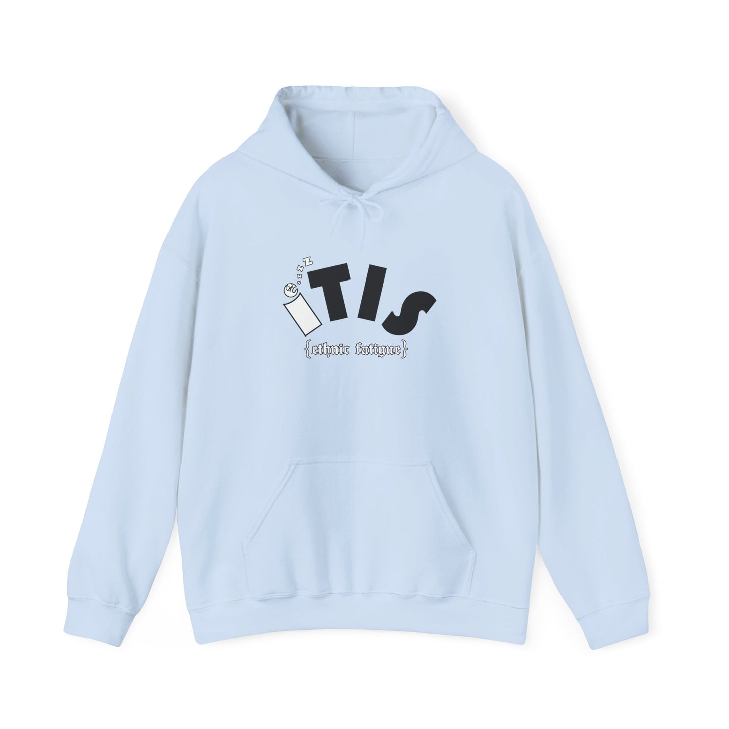 L.O.E.F ITIS Unisex Hooded Sweatshirt (White and Black)