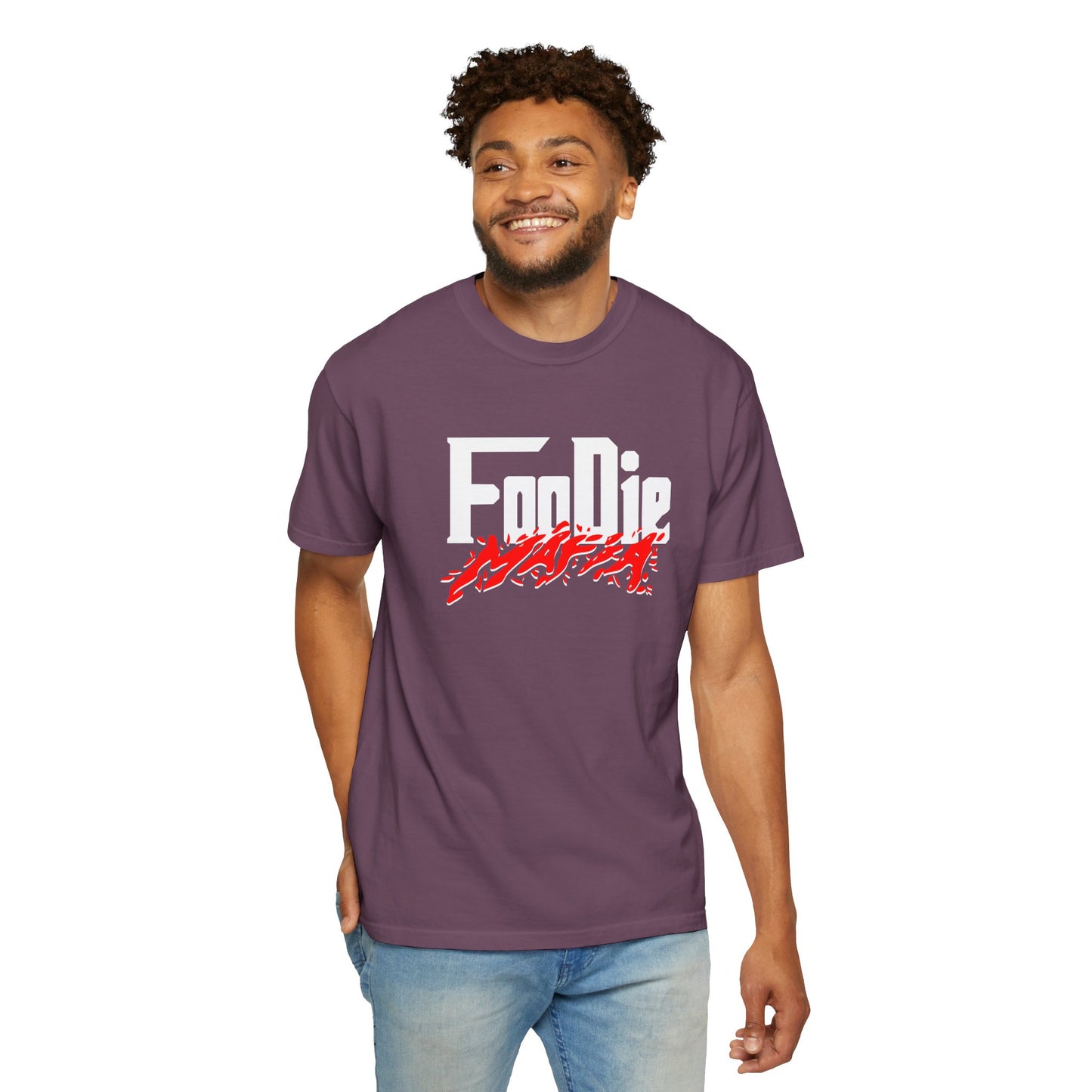 L.O.E.F Foodie Mafia Unisex Tee Shirt  (Red)