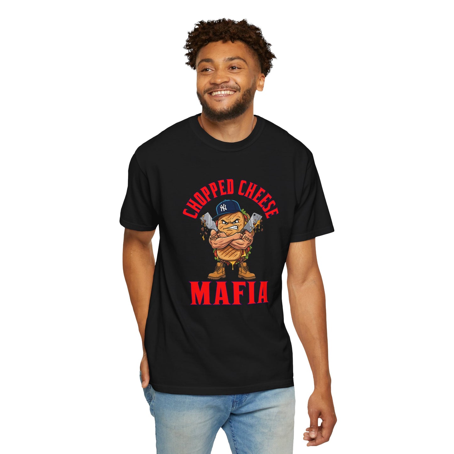 L.O.E.F Mafia Chopped Cheese Unisex Tee Shirt (Red)