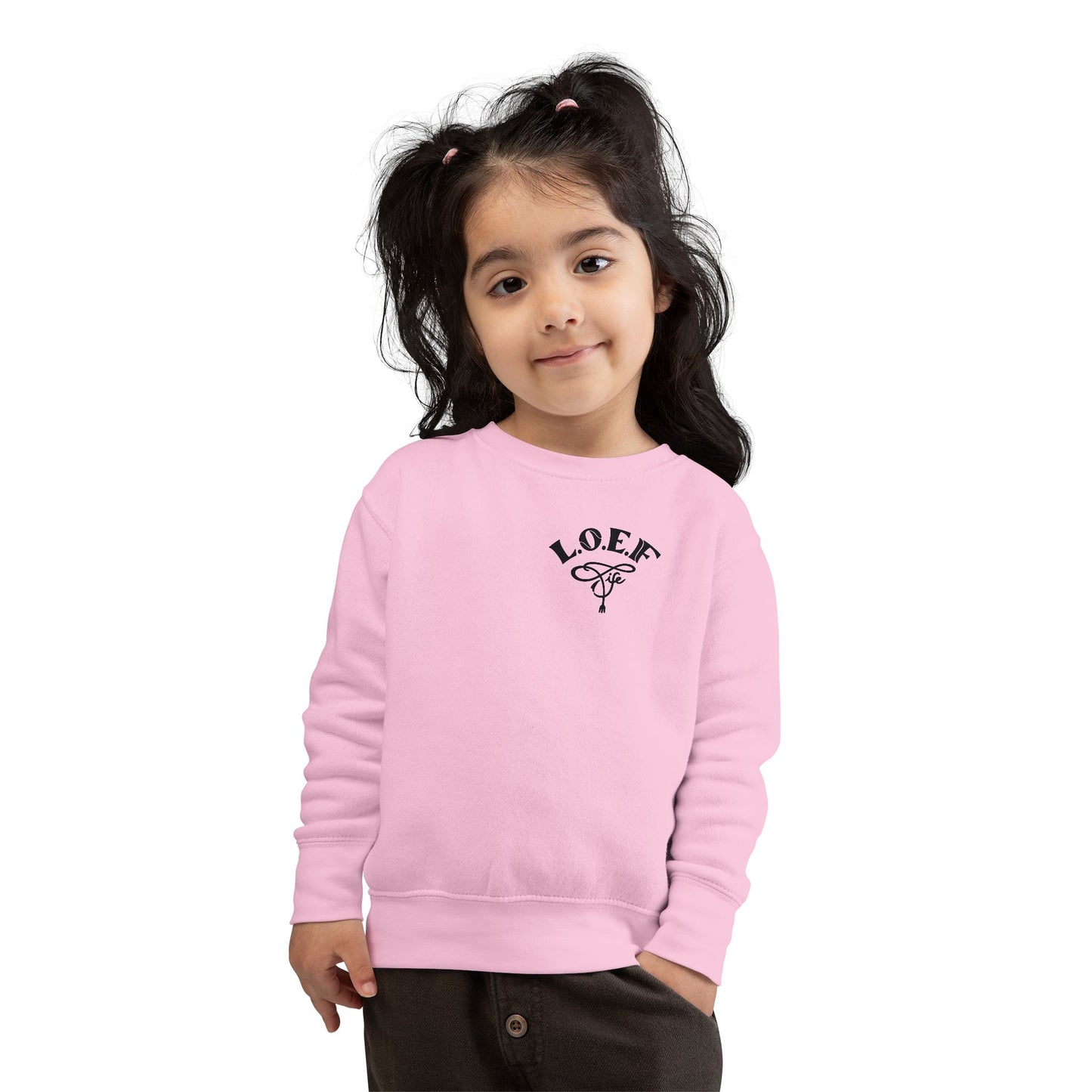 L.O.E.F Foodie 4Life Baby Sweatshirt  (Black)