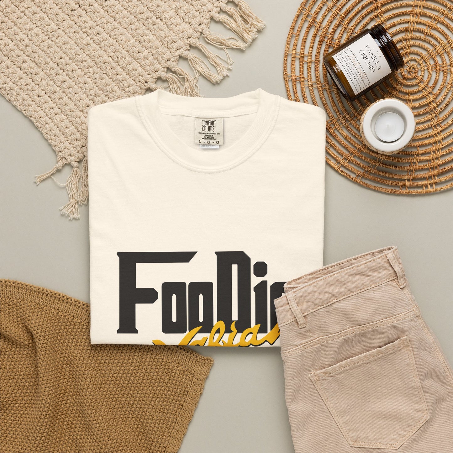 L.O.E.F Foodie Mafia Unisex Tee Shirt (Yellow)
