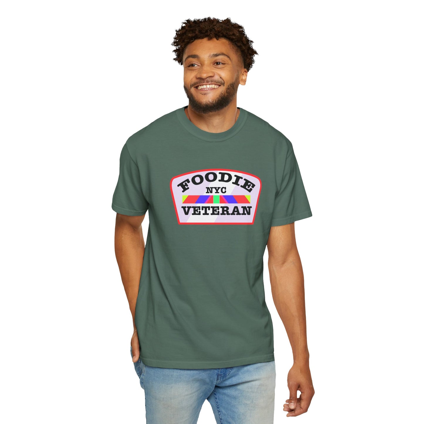 L.O.E.F Foodie Veteran NYC Unisex Tee Shirt (Soft Pink)