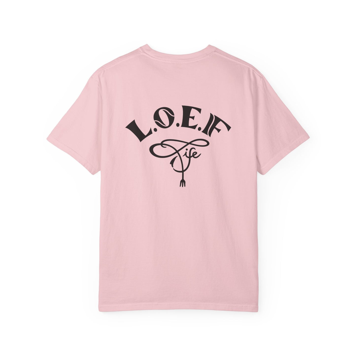 L.O.E.F Foodie 4Life Vegan Unisex Tee Shirt (Fiery Red)