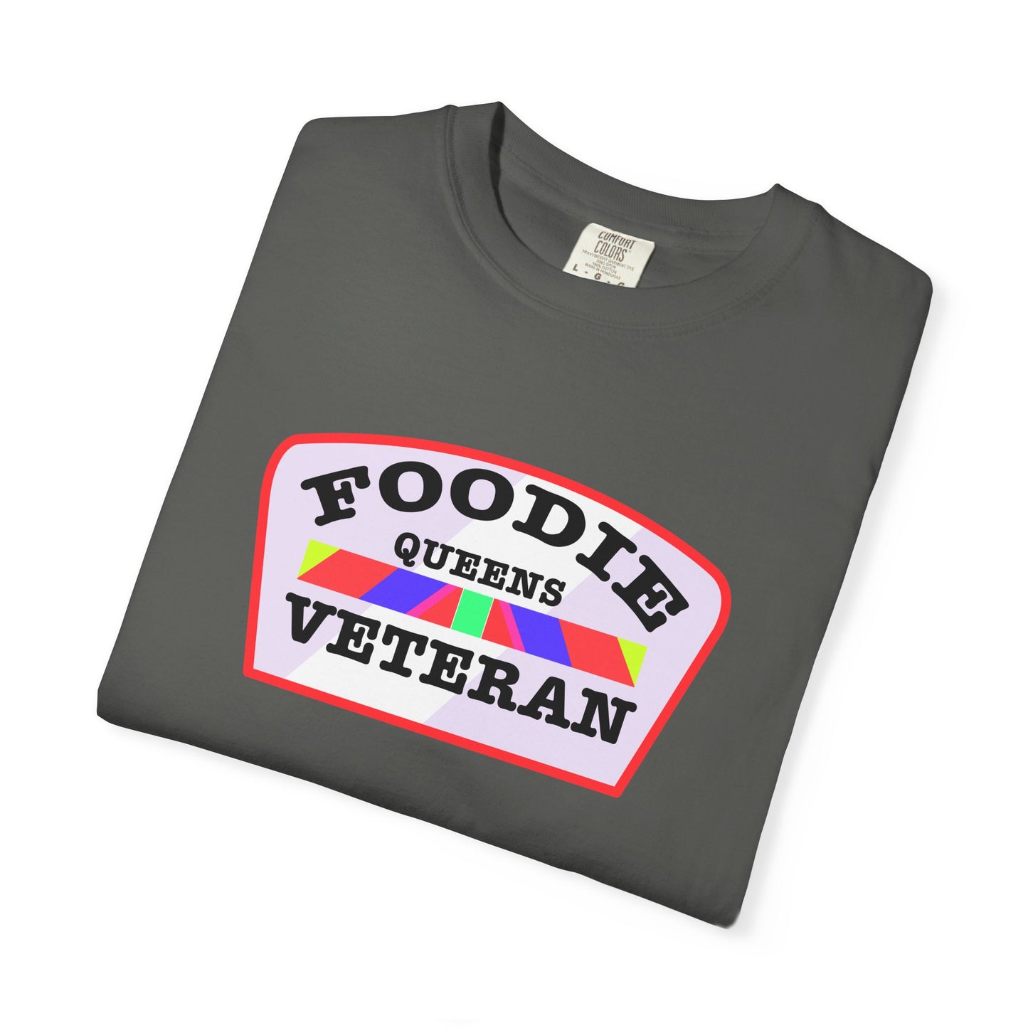 L.O.E.F Foodie Veteran QUEENS Unisex Tee Shirt (Soft Pink)
