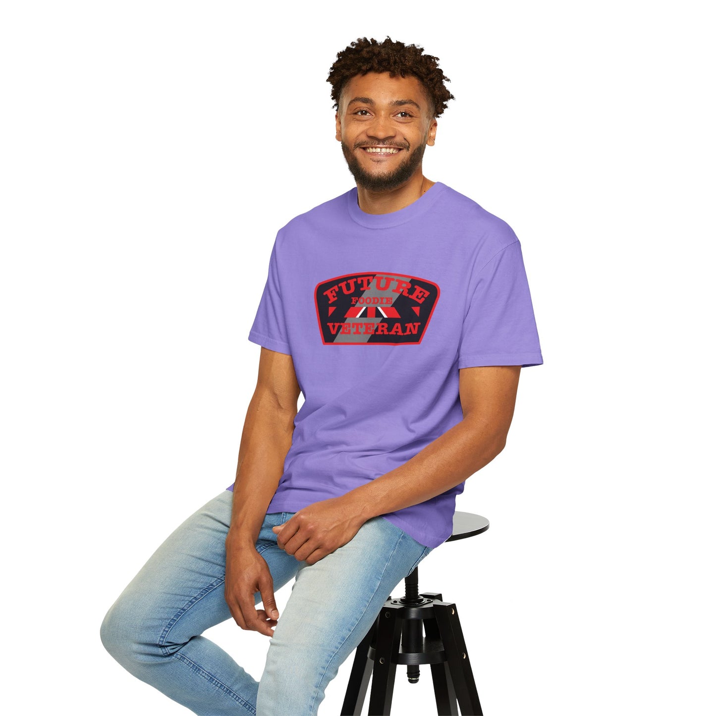 L.O.E.F Future Foodie Veteran Unisex Tee Shirt (Red)