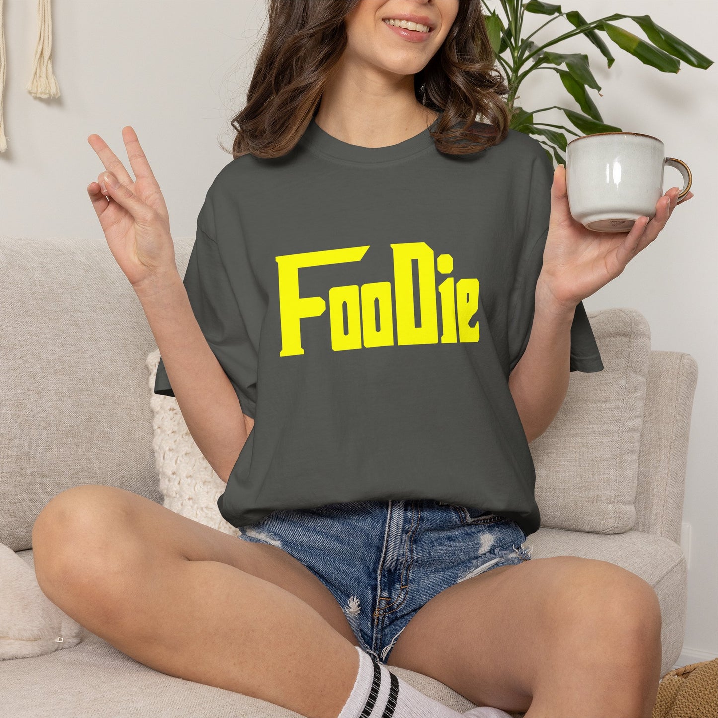 L.O.E.F Foodie Unisex Tee Shirt  (Yellow)
