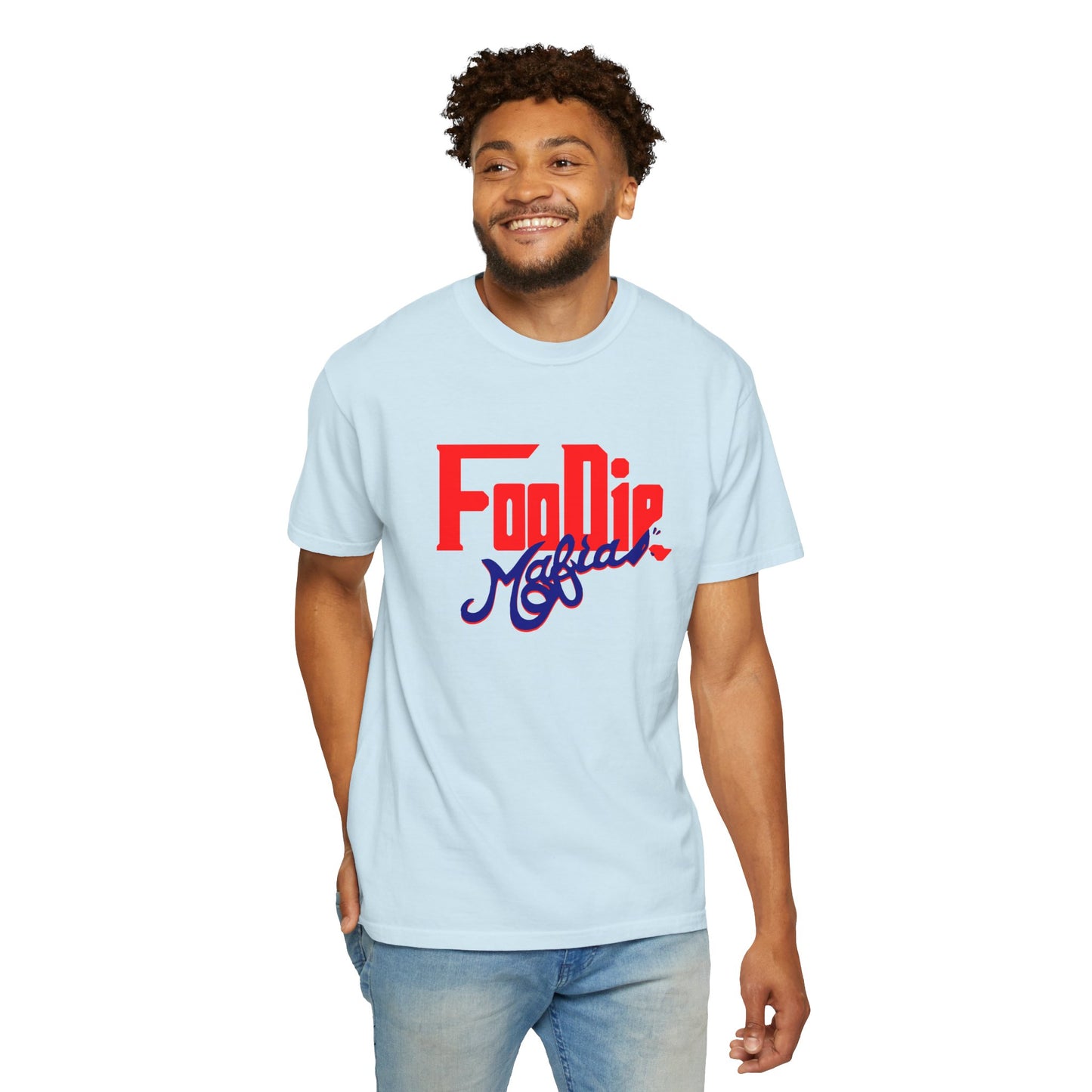 L.O.E.F Red Foodie Mafia Unisex Tee shirt (Dark Blue)
