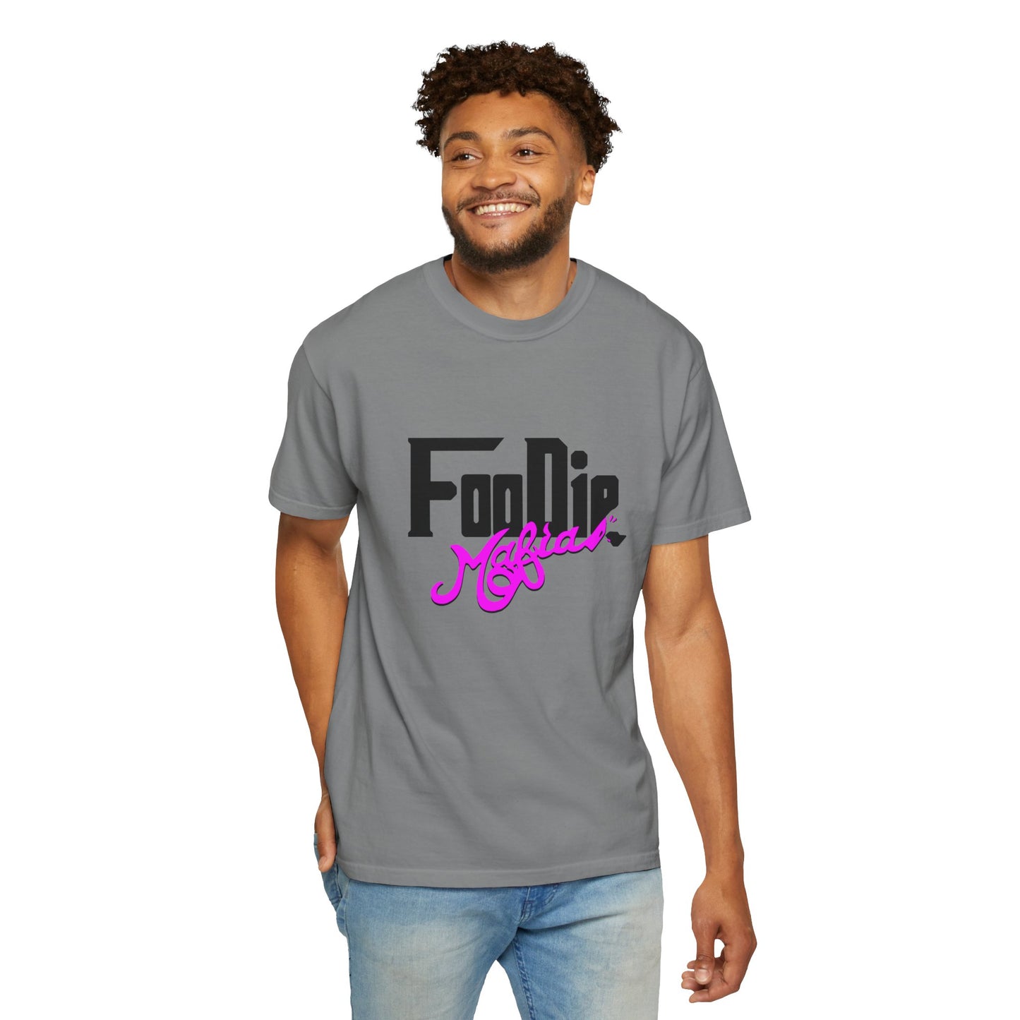 L.O.E.F Foodie Mafia Unisex Tee Shirt (Bright Purple)