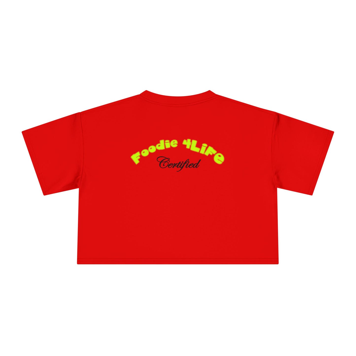 L.O.E.F Foodie 4Life Certified Crop Tee (Neon Yellow)