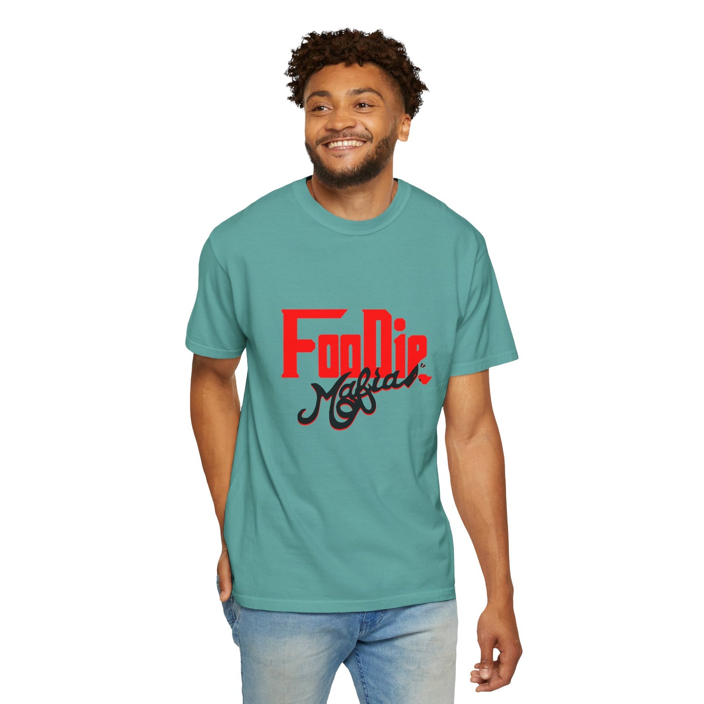 L.O.E.F Red Foodie Mafia Unisex Tee shirt (Black)