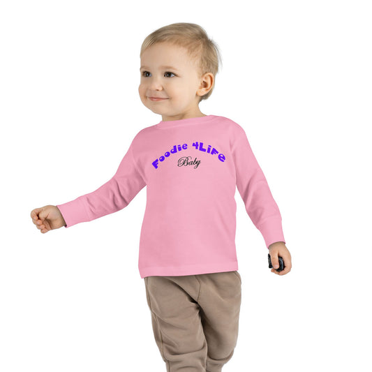 L.O.E.F Foodie 4Life Baby Long Sleeve Tee  (Violet)