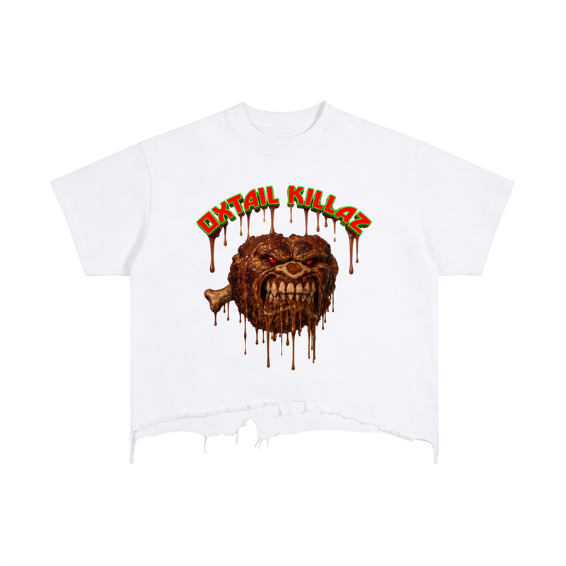 Vintage Wash Boxy Distressed Hem T-Shirt