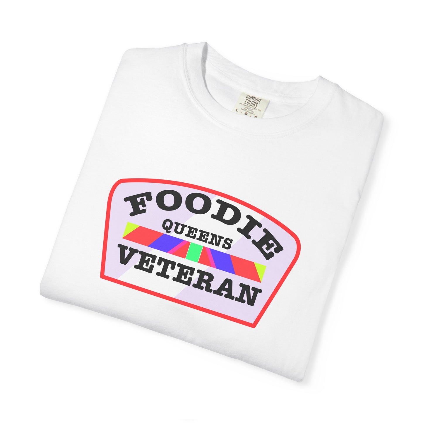 L.O.E.F Foodie Veteran QUEENS Unisex Tee Shirt (Soft Pink)