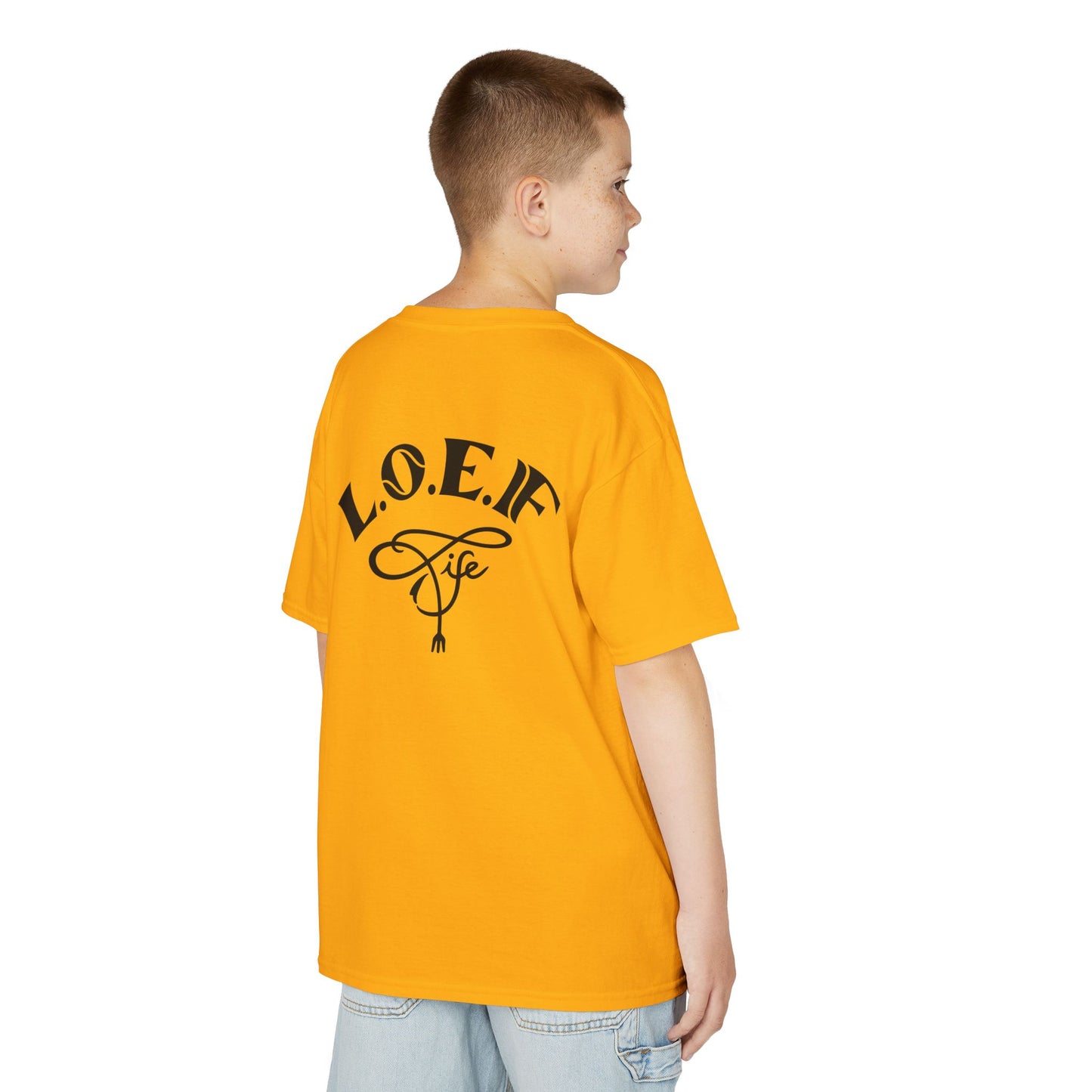 L.O.E.F Foodie 4Life Young Tee Shirt  (Black)