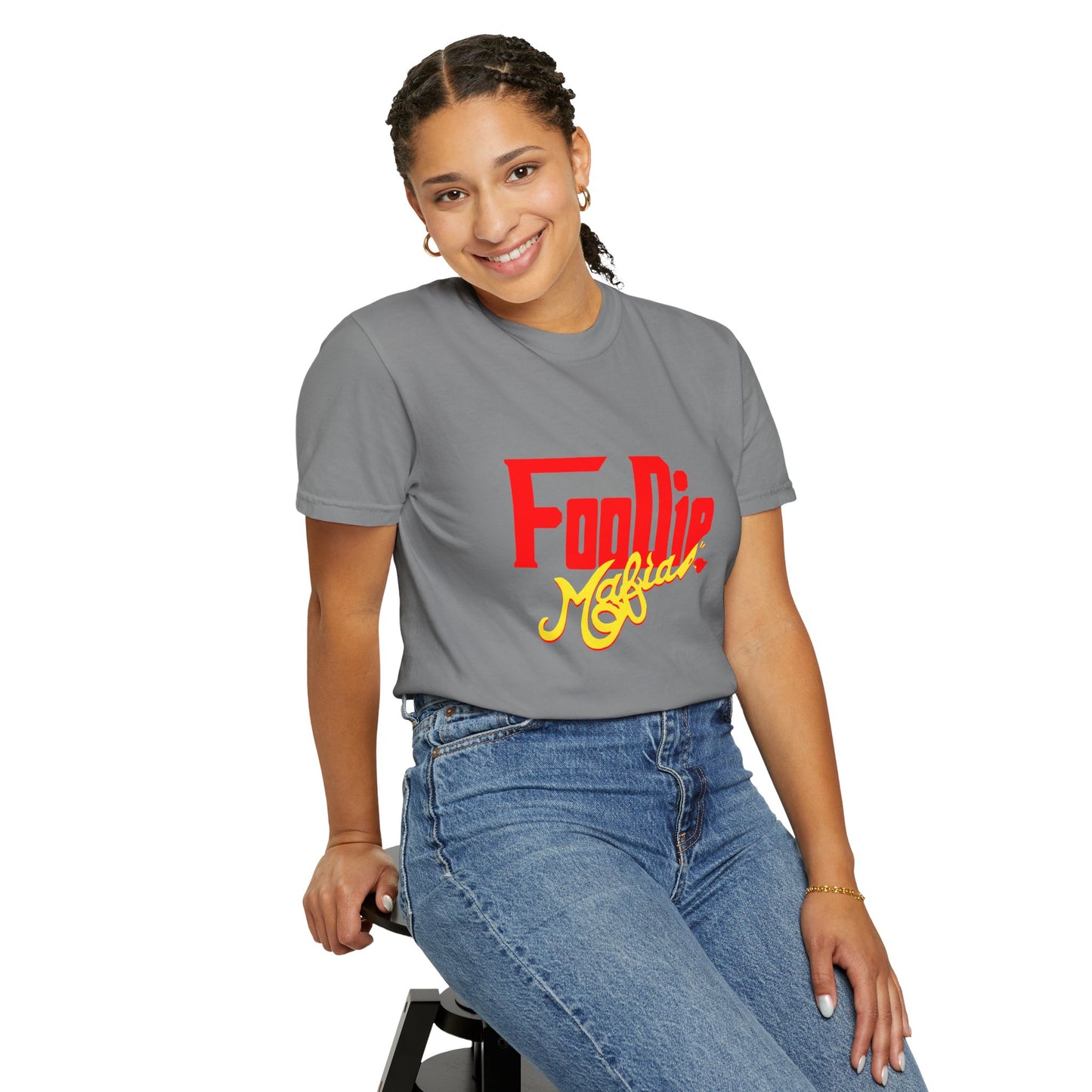 L.O.E.F Red Foodie Mafia Unisex Tee shirt (Bright Yellow)