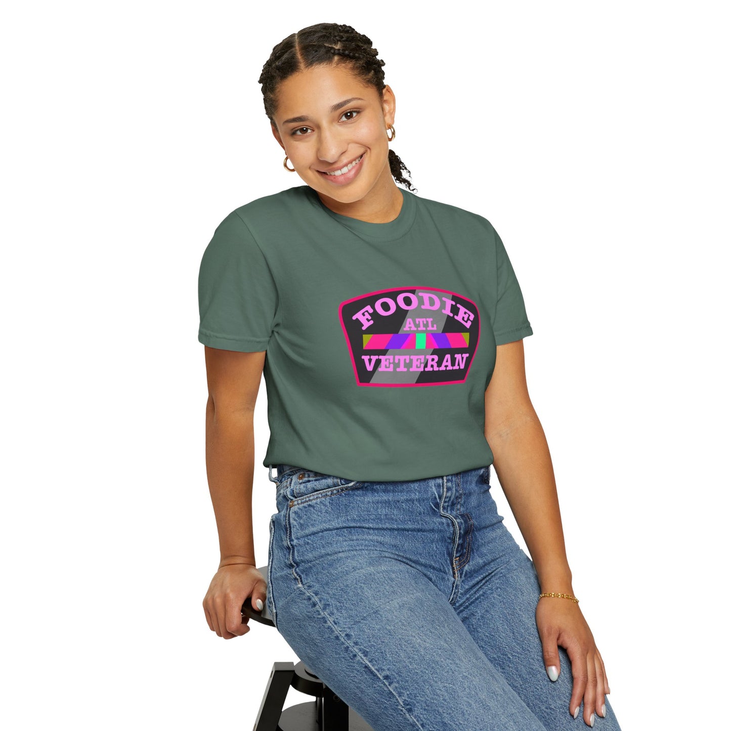 L.O.E.F Foodie Veteran ATL Unisex Tee Shirt (Pink)