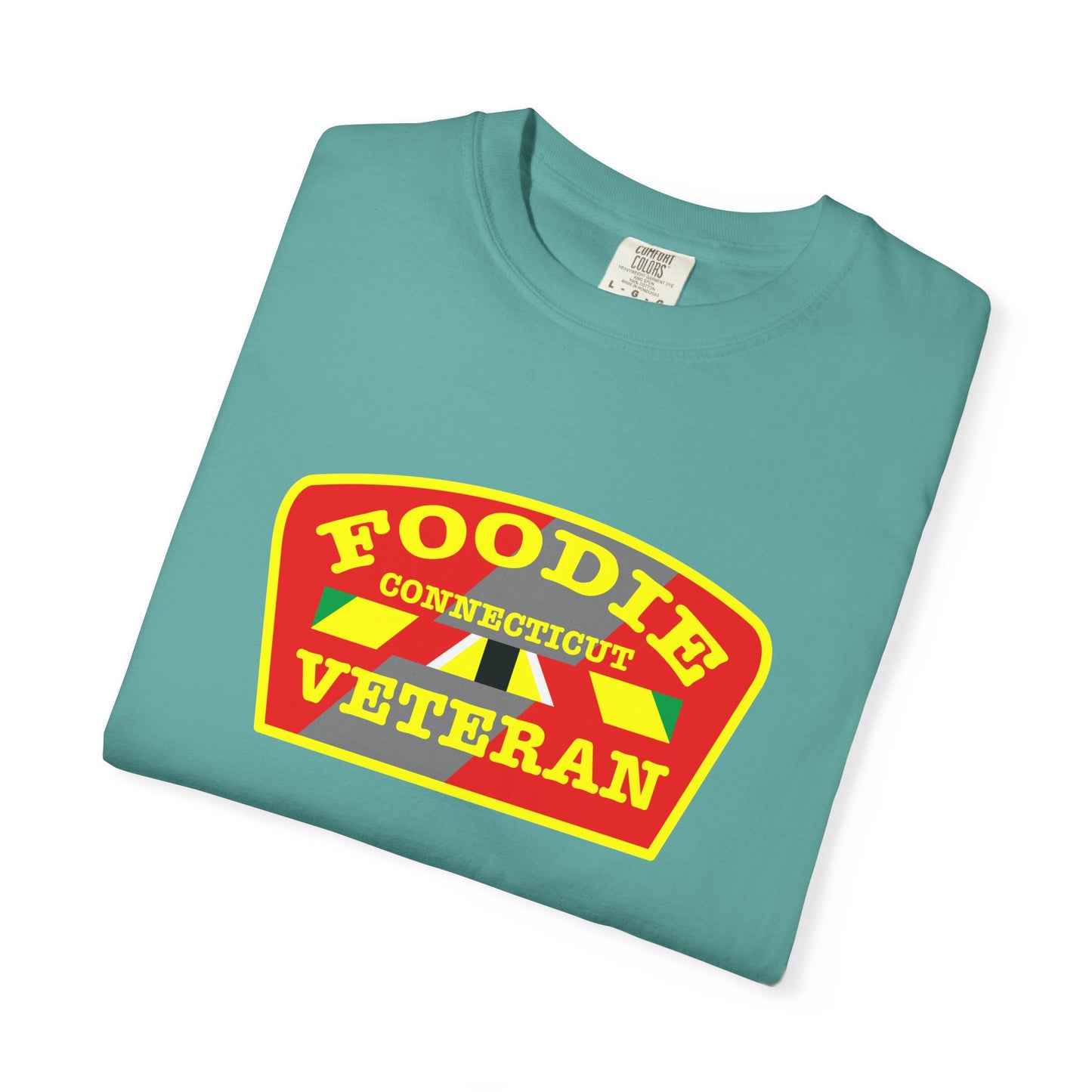 L.O.E.F Foodie Veteran CONNECTICUT Unisex Tee Shirt (Yellow)