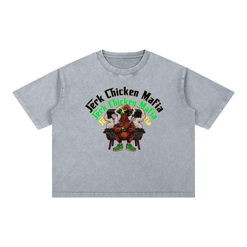 Mineral Wash Boxy Cotton T-Shirt