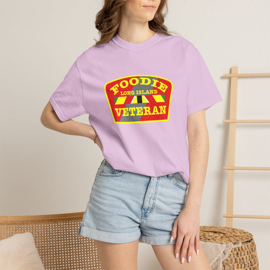 L.O.E.F Foodie Veteran Long Island Unisex Tee Shirt (Yellow)
