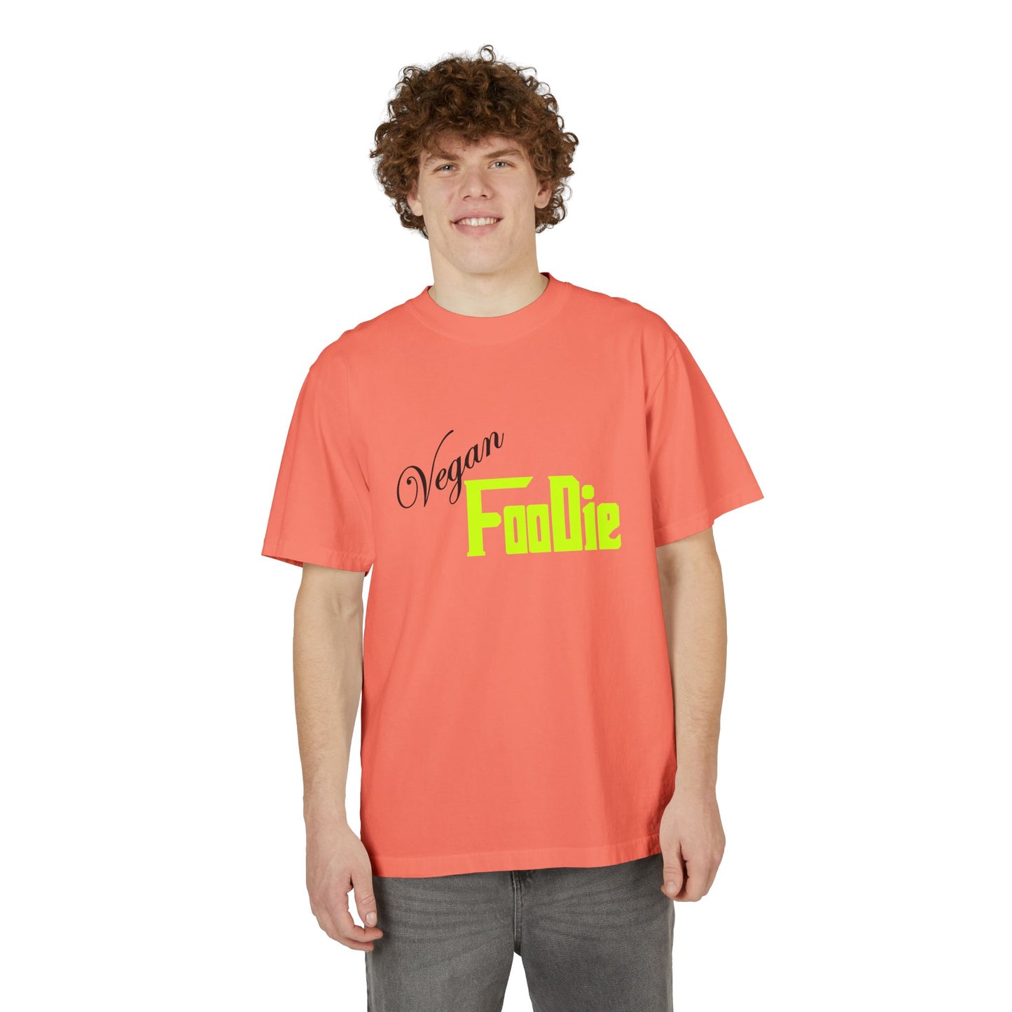 L.O.E.F Unisex Vegan Foodie Tee Shirt (Neon Yellow)