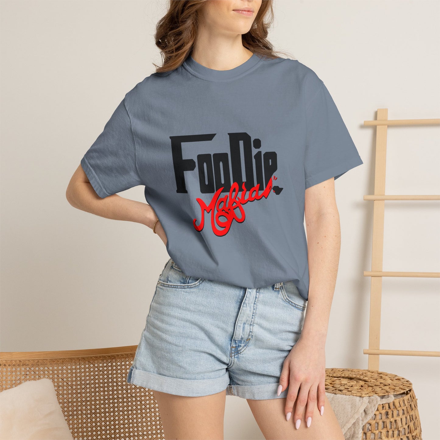 L.O.E.F Foodie Mafia Unisex Tee Shirt (Flat Red)
