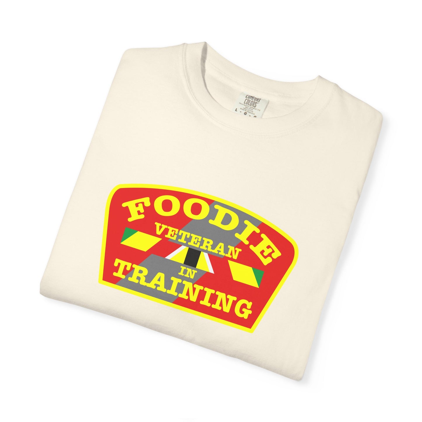 L.O.E.F Foodie Veteran IN TRAINING Unisex Tee Shirt (Yellow)