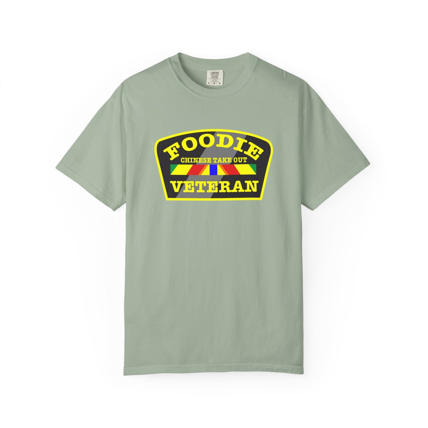 L.O.E.F Foodie Veteran CHINESE TAKE OUT Unisex Tee Shirt (Yellow)