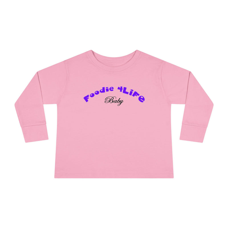 L.O.E.F Foodie 4Life Baby Long Sleeve Tee  (Violet)