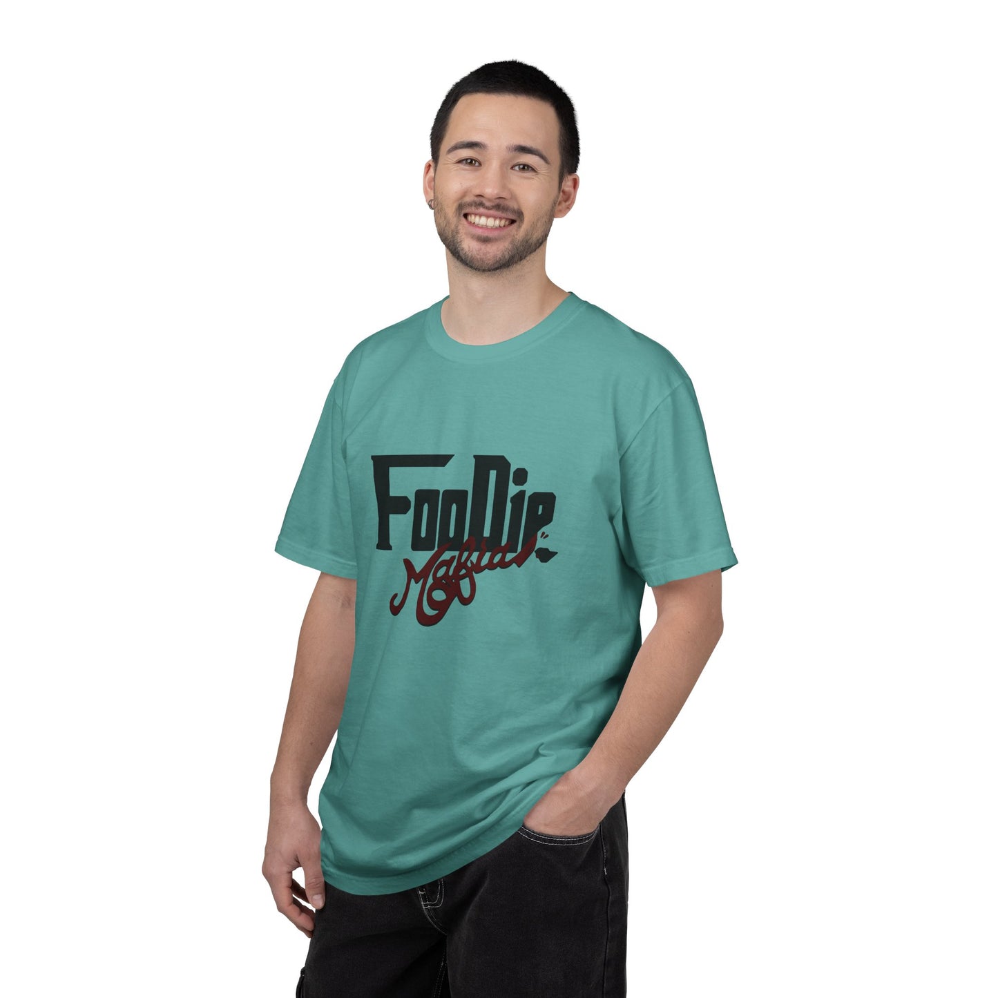L.O.E.F Foodie Mafia Unisex Tee shirt (Maroon)
