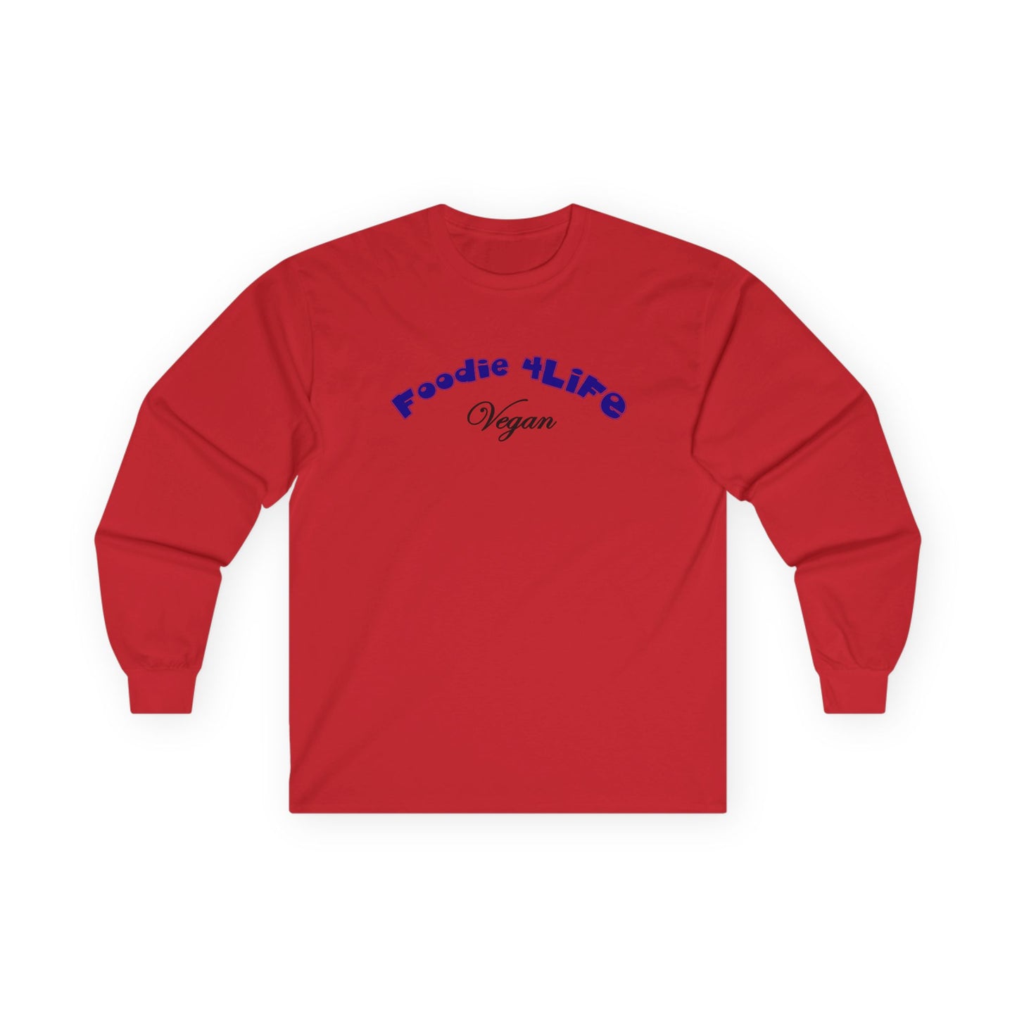 L.O.E.F Foodie 4Life Vegan Long Sleeve Tee (Dark Blue)