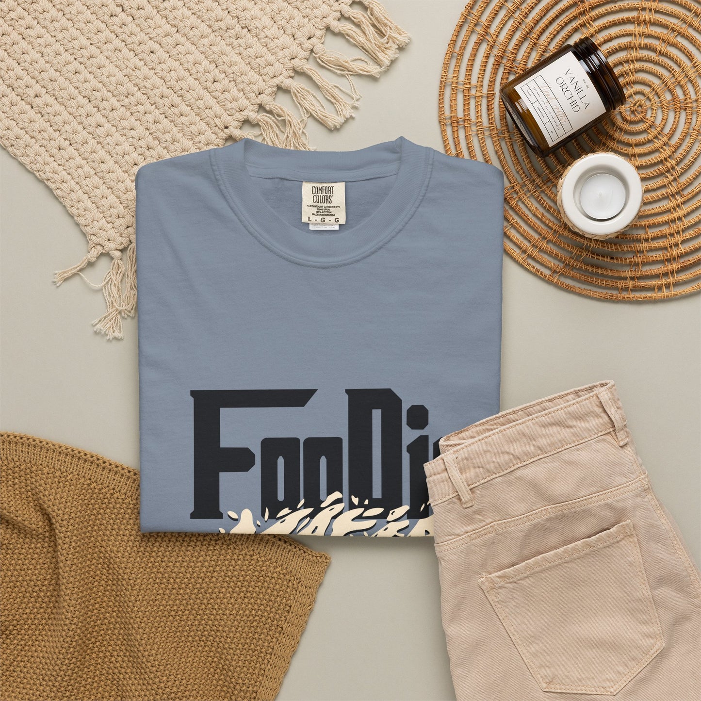 L.O.E.F Foodie Mafia Tee Shirt (Cream)