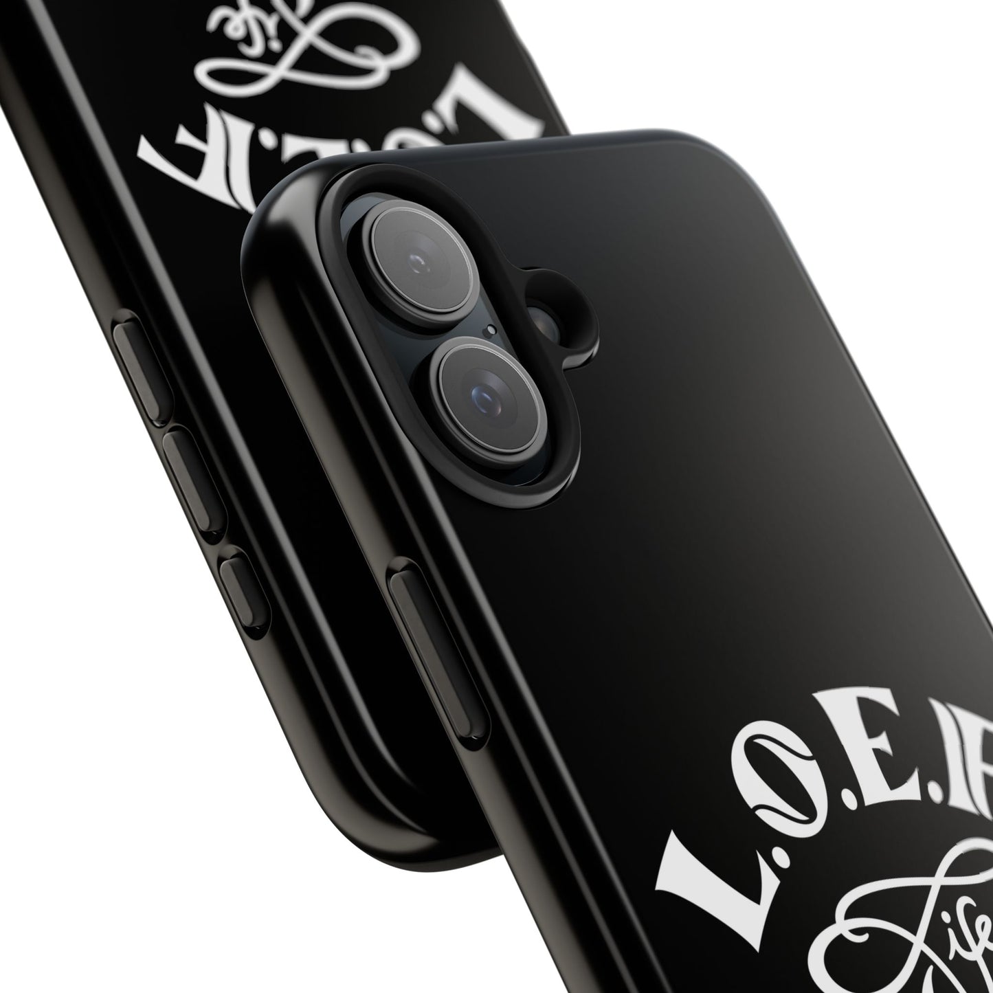L.O.E.F Black Glossy Protective Phone Case