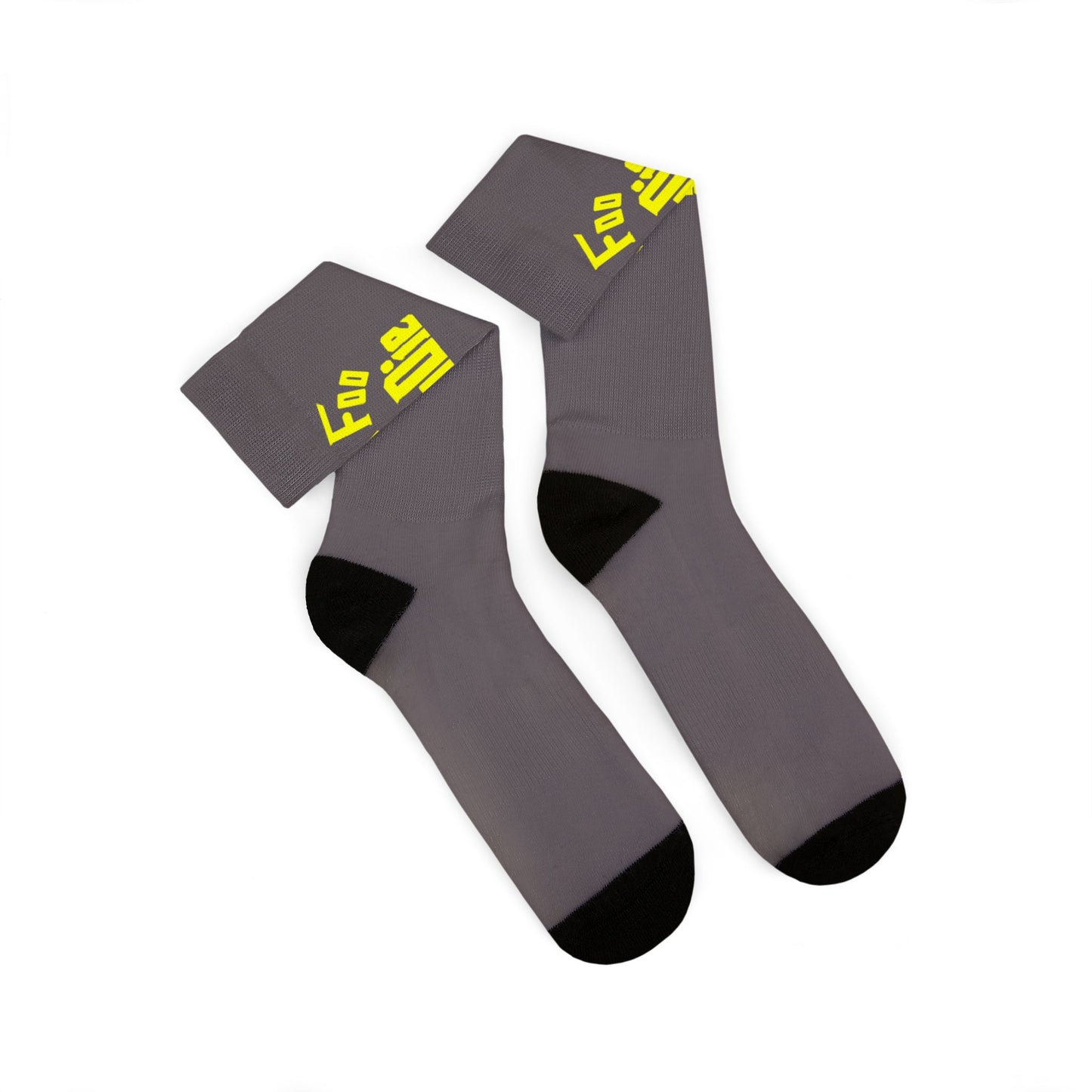L.O.E.F Foo Foo Foodie Socks (Bright Yellow)