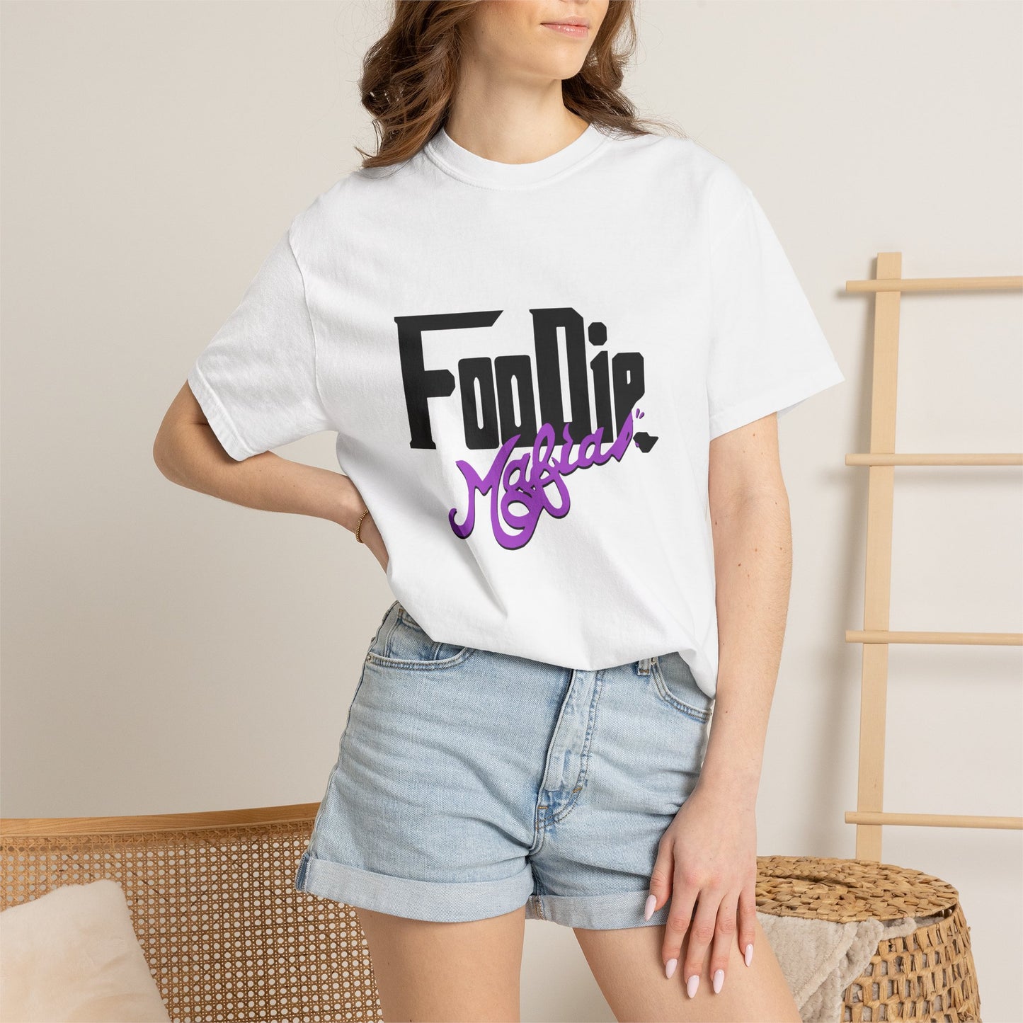 L.O.E.F Foodie Mafia Unisex Tee shirt (Bright Purple)