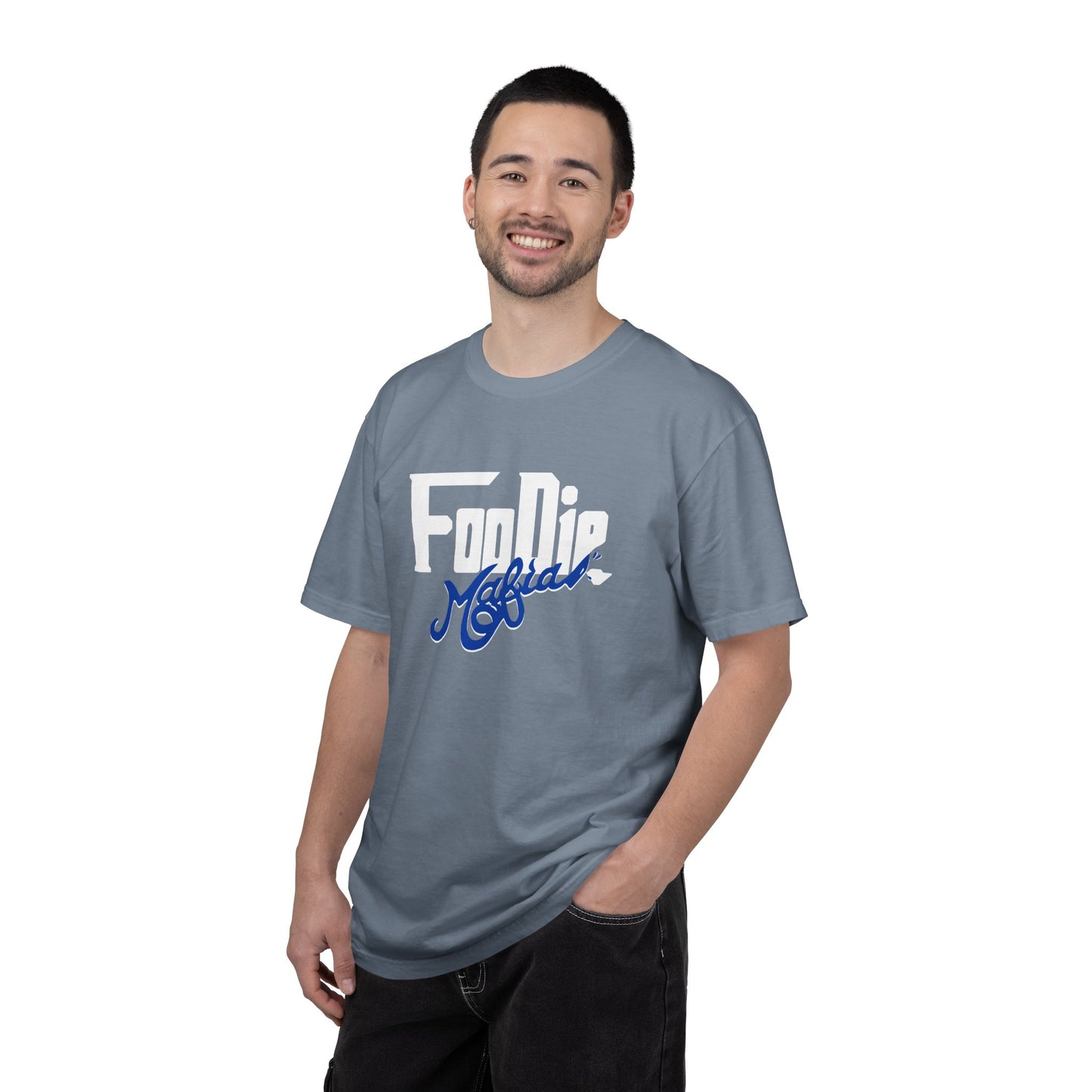 L.O.E.F Foodie Mafia Unisex Tee Shirt  (Dark Blue)