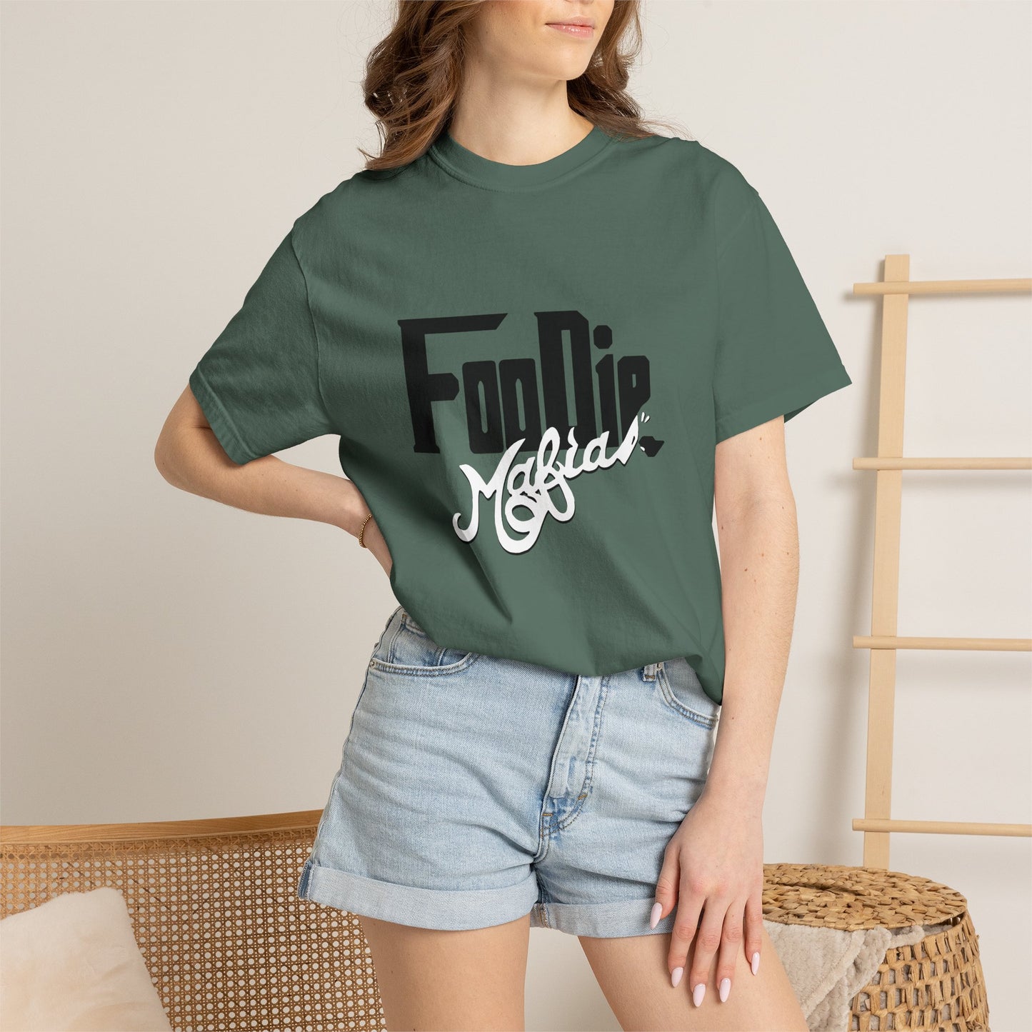 L.O.E.F Foodie Mafia Unisex Tee shirt (White)