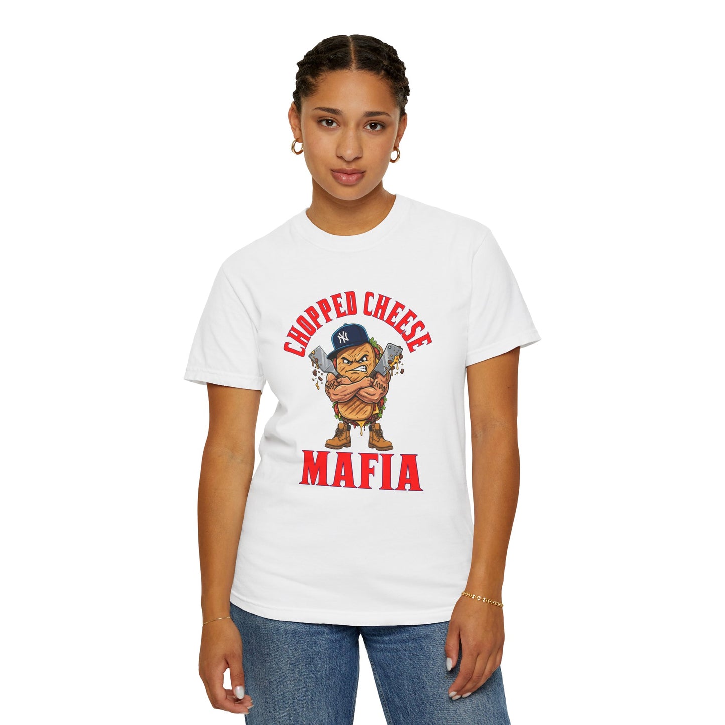 L.O.E.F Mafia Chopped Cheese Unisex Tee Shirt (Red)
