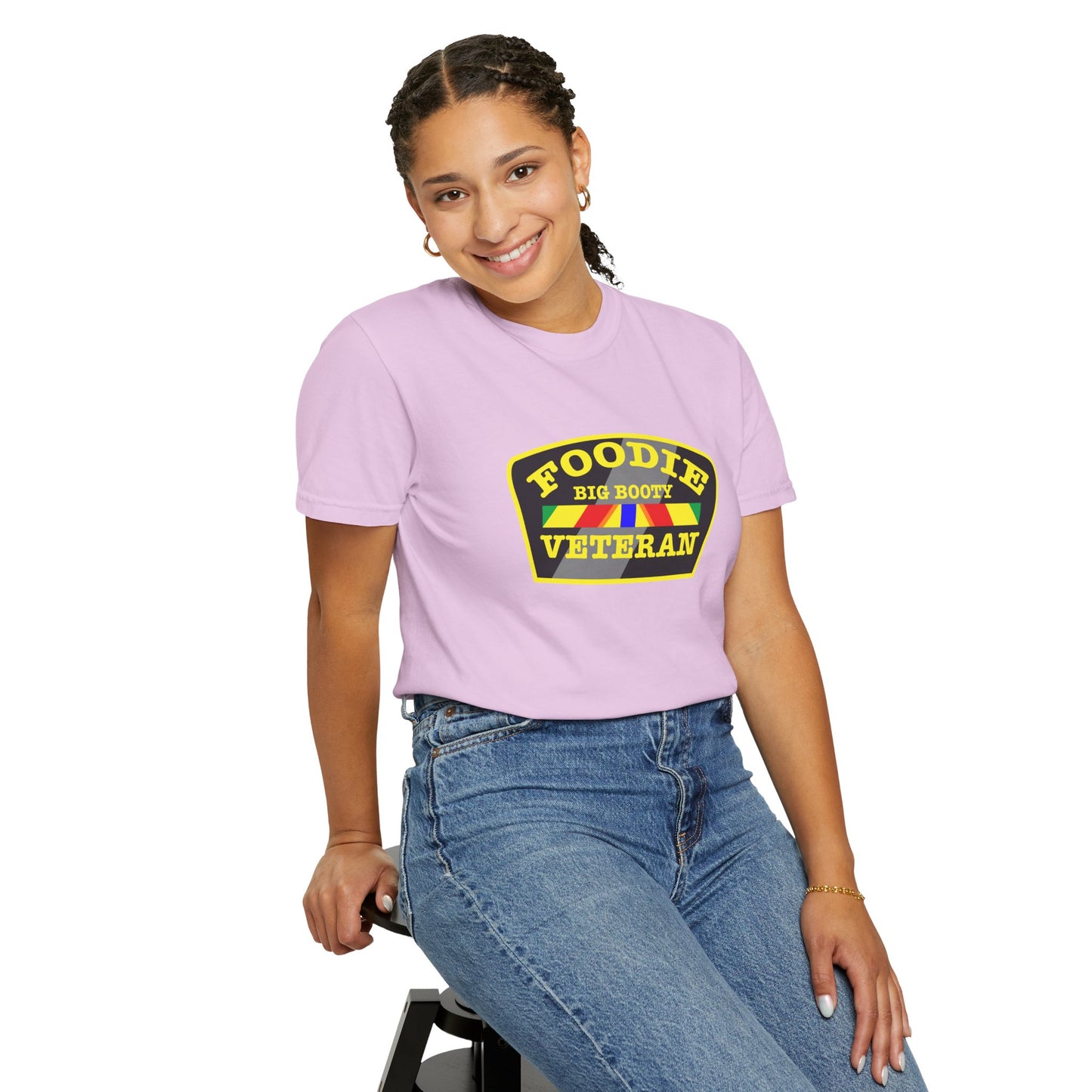 L.O.E.F Foodie Veteran BIG BOOTY Unisex Tee Shirt (Yellow)