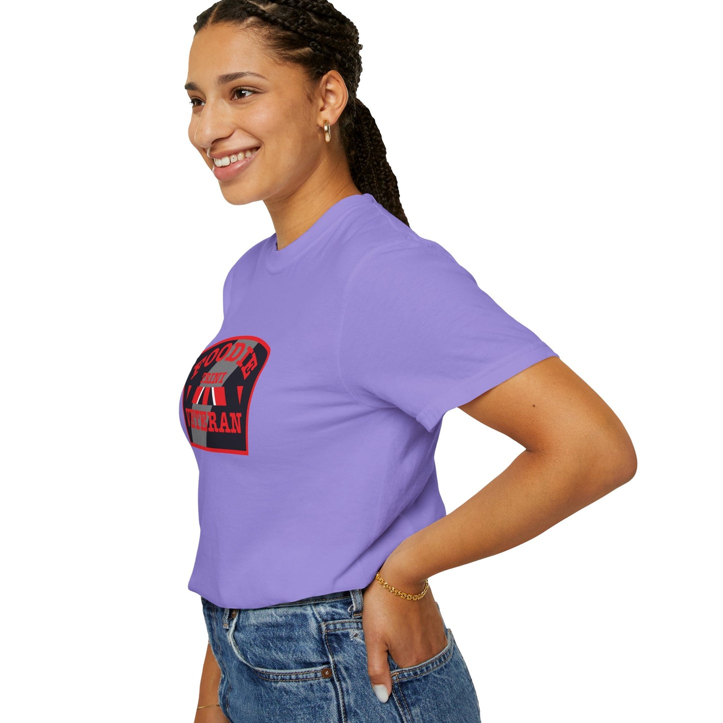 L.O.E.F Foodie Veteran TRINI Unisex Tee Shirt (Red)