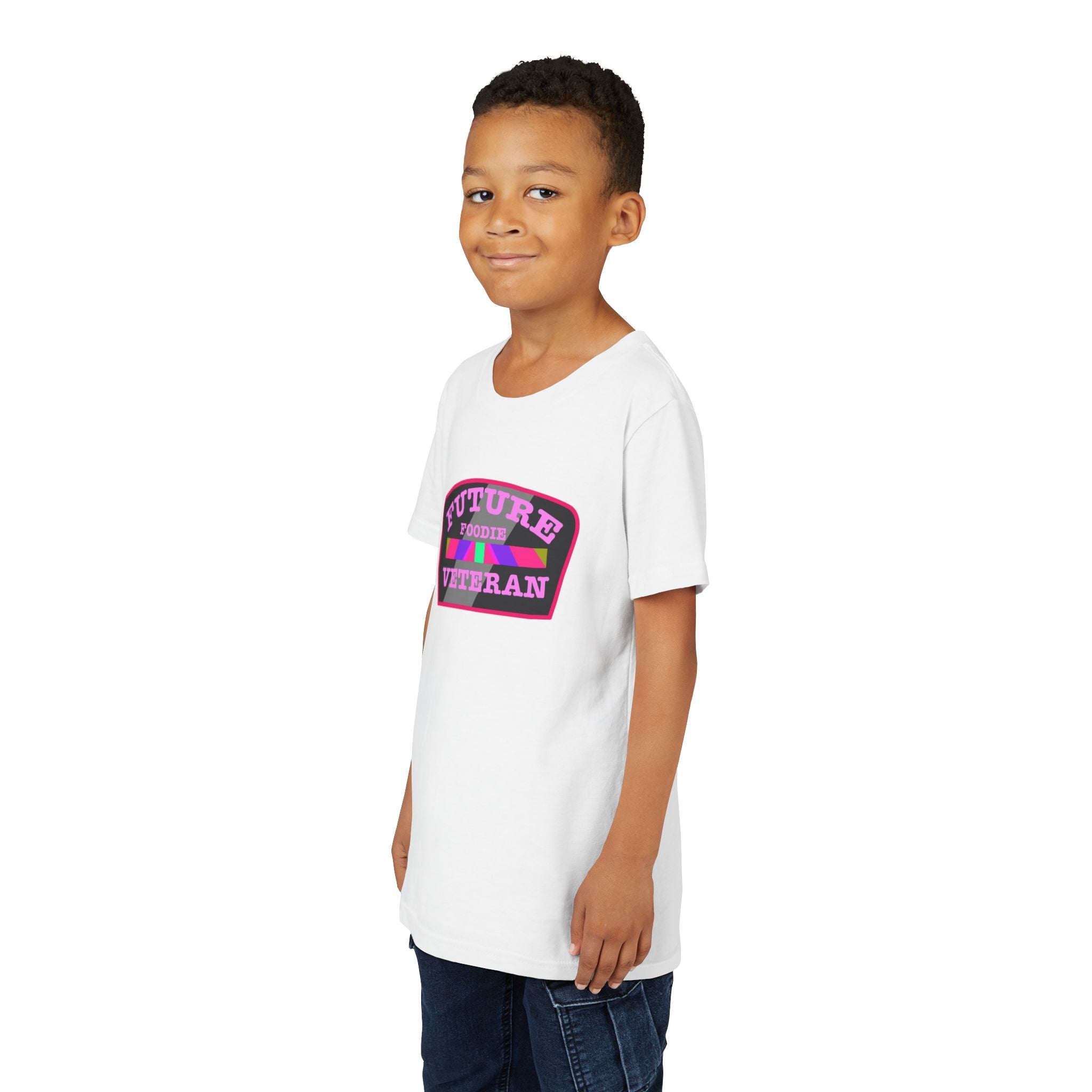 L.O.E.F Future Foodie Veteran Kids Tee Shirt (Pink)