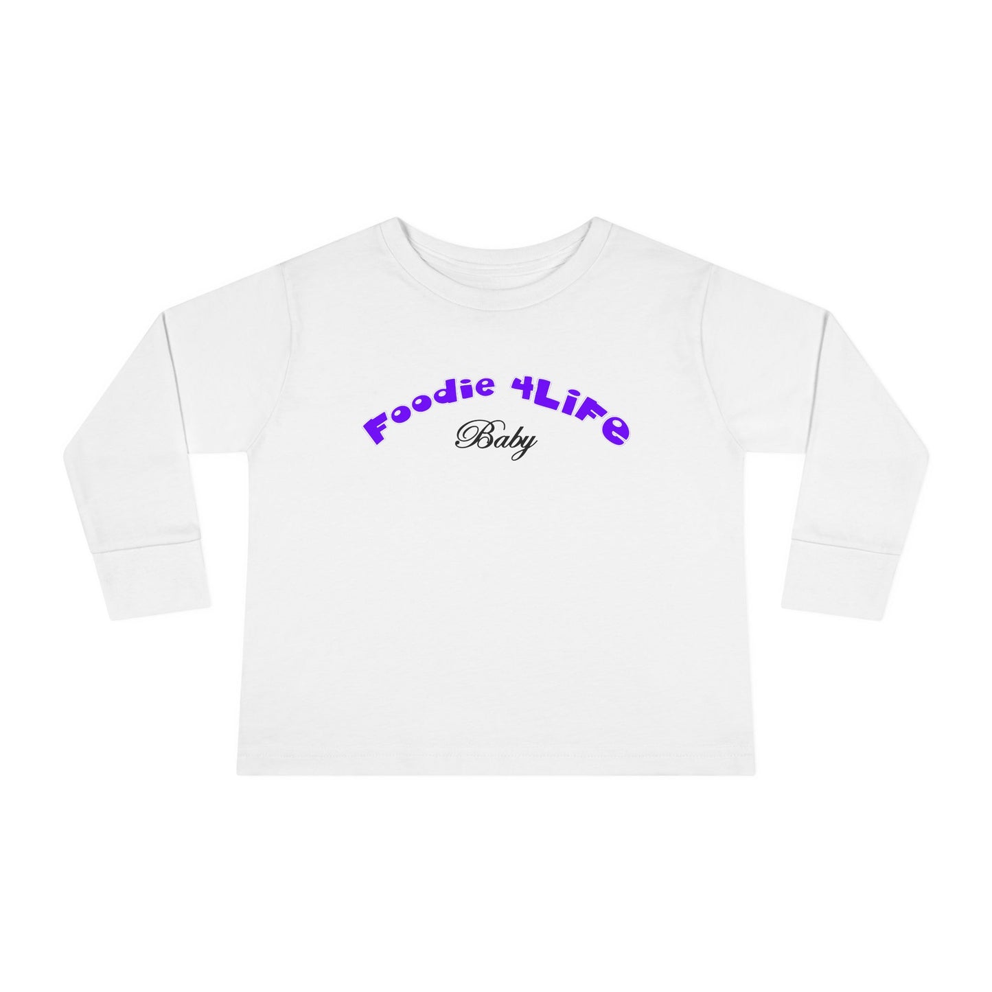 L.O.E.F Foodie 4Life Baby Long Sleeve Tee  (Violet)