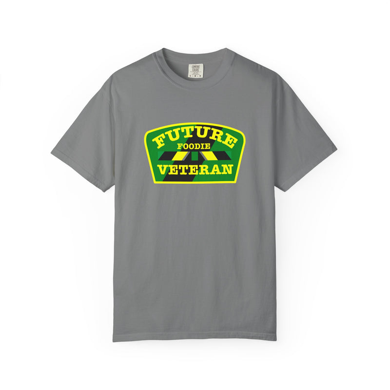 L.O.E.F Future Foodie Veteran Unisex Tee Shirt (Yellow and Green)