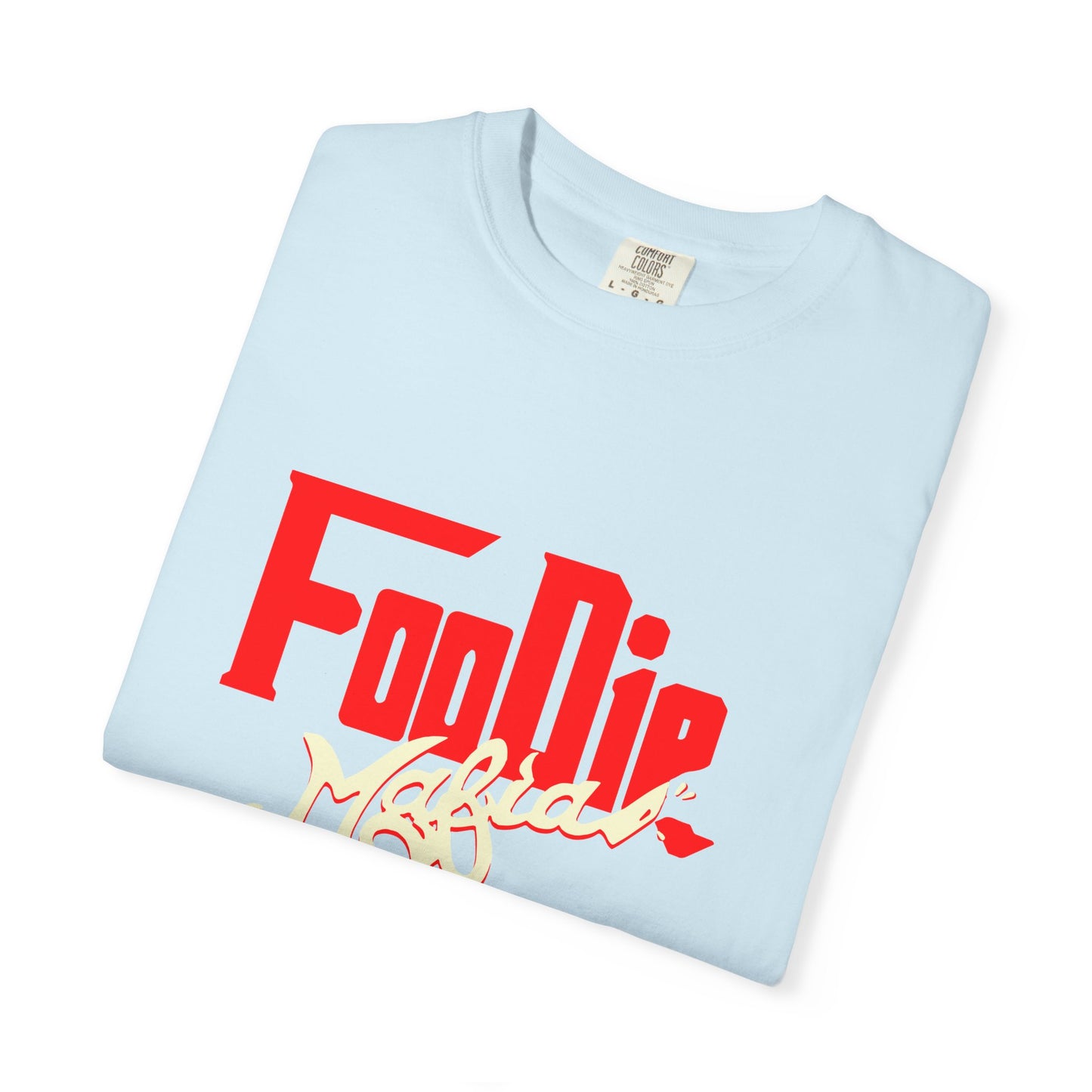 L.O.E.F Red Foodie Mafia Unisex Tee Shirt (Cream)