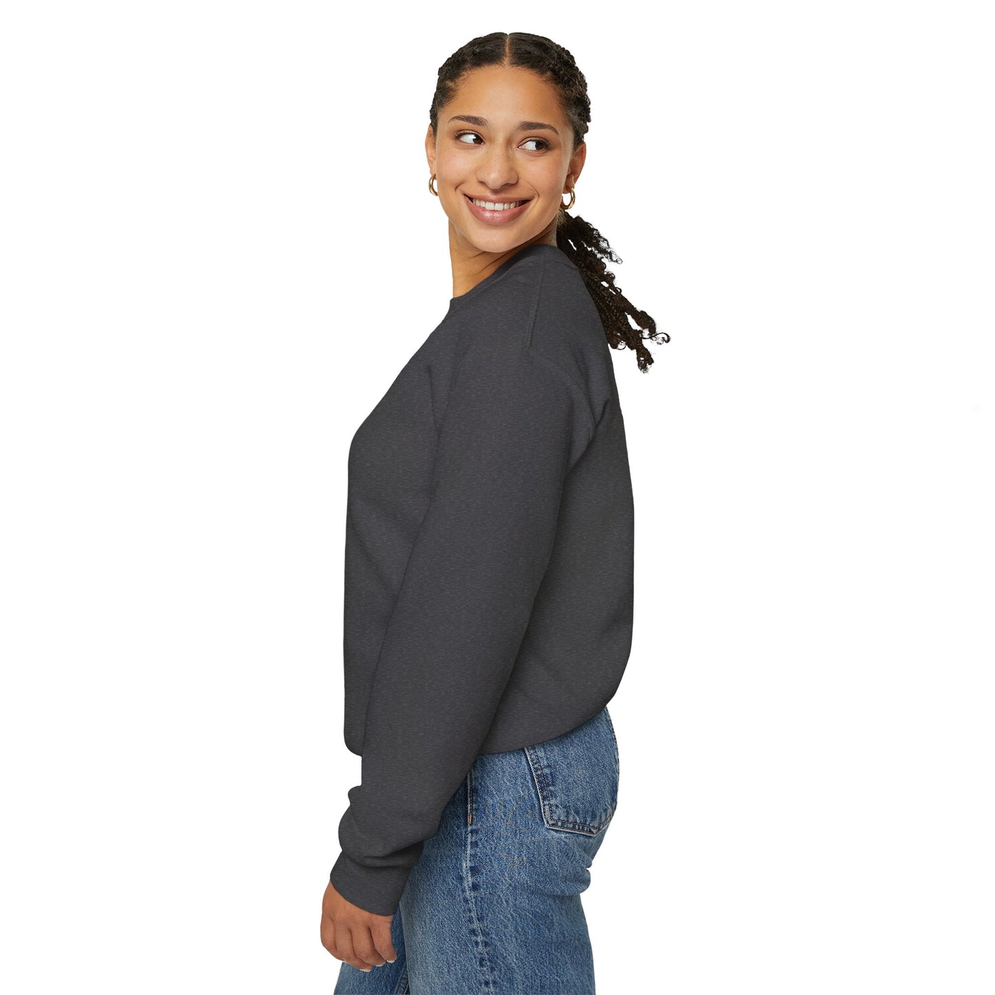 L.O.E.F ITIS Unisex Sweatshirt (White and Pink)