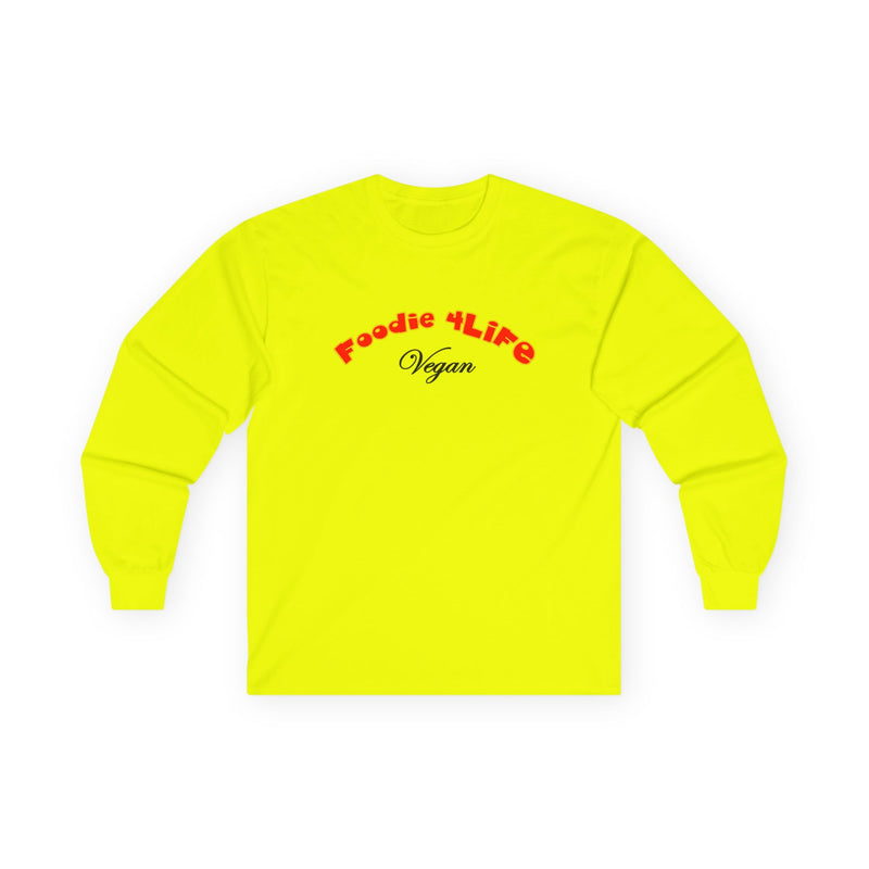 L.O.E.F Foodie 4Life Vegan Long Sleeve Tee (Fiery Red)