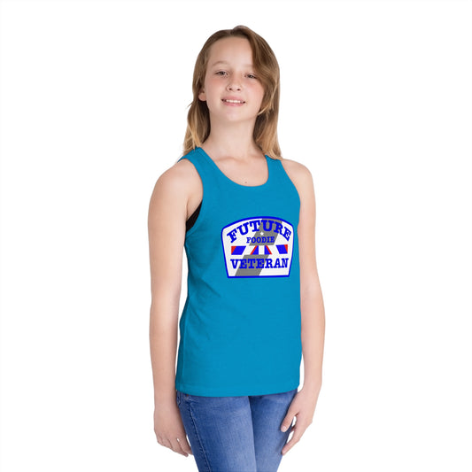 L.O.E.F Future Foodie Veteran Kids Tank Top (Blue)