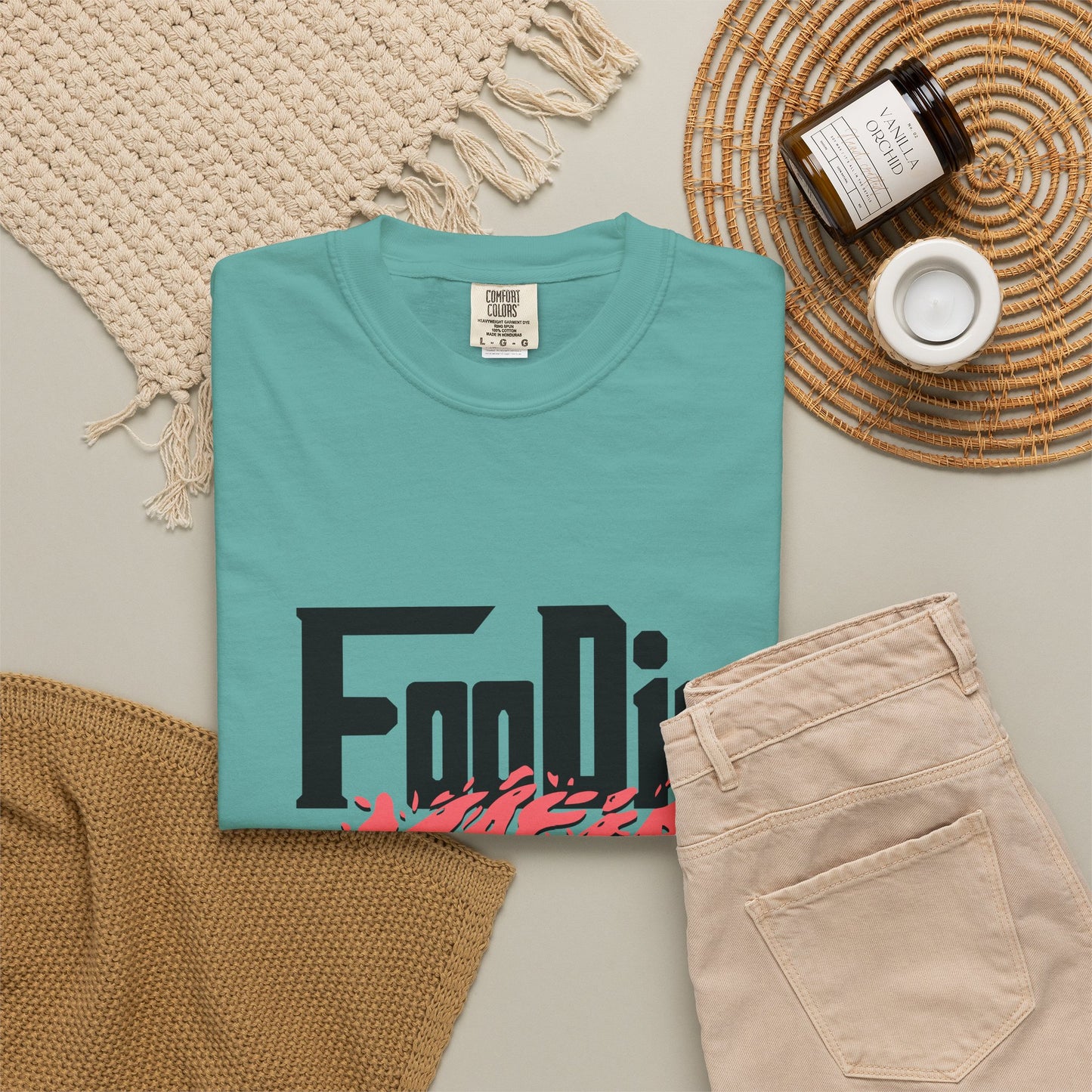 L.O.E.F Foodie Mafia Tee Shirt (Rust)