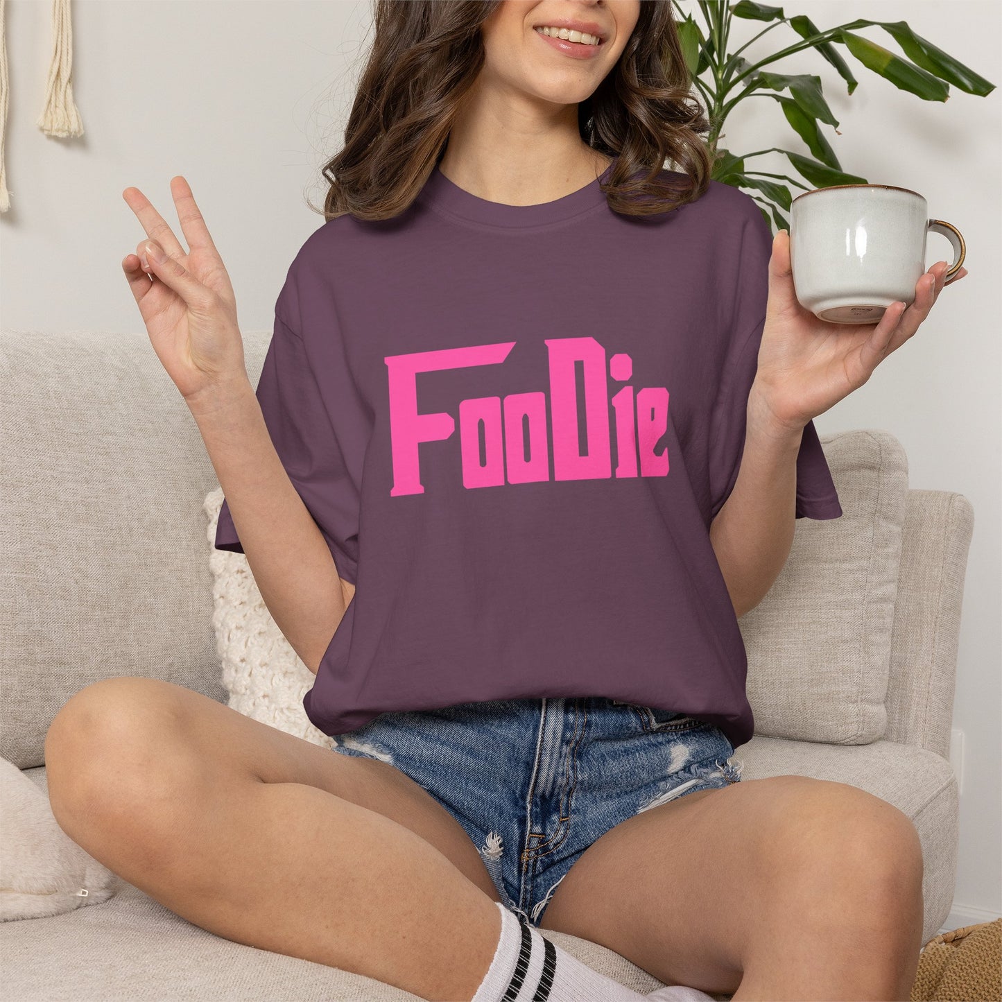 L.O.E.F Foodie Unisex Tee Shirt (Pink)