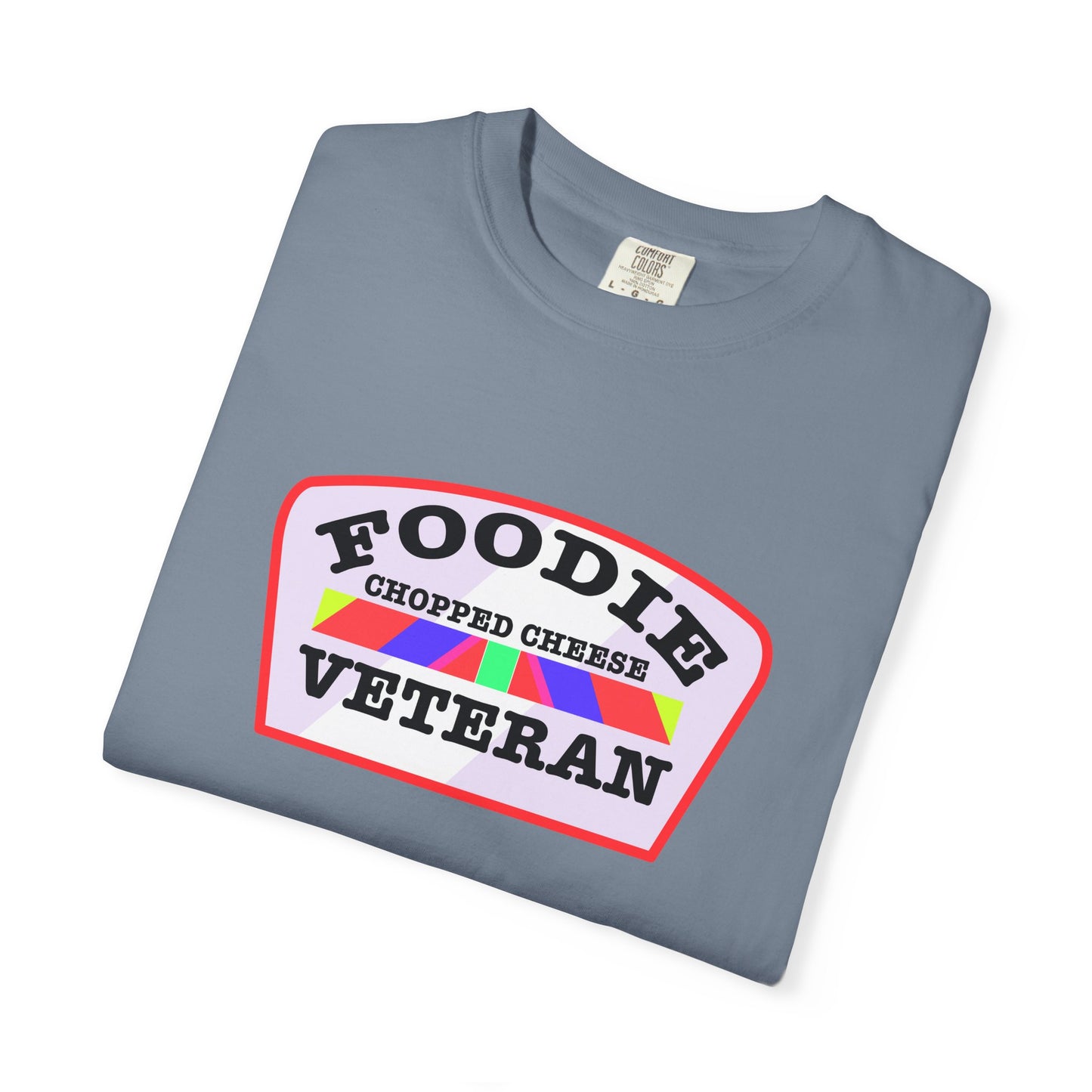 L.O.E.F Foodie Veteran Chopped Cheese Unisex Tee Shirt (Soft Pink)