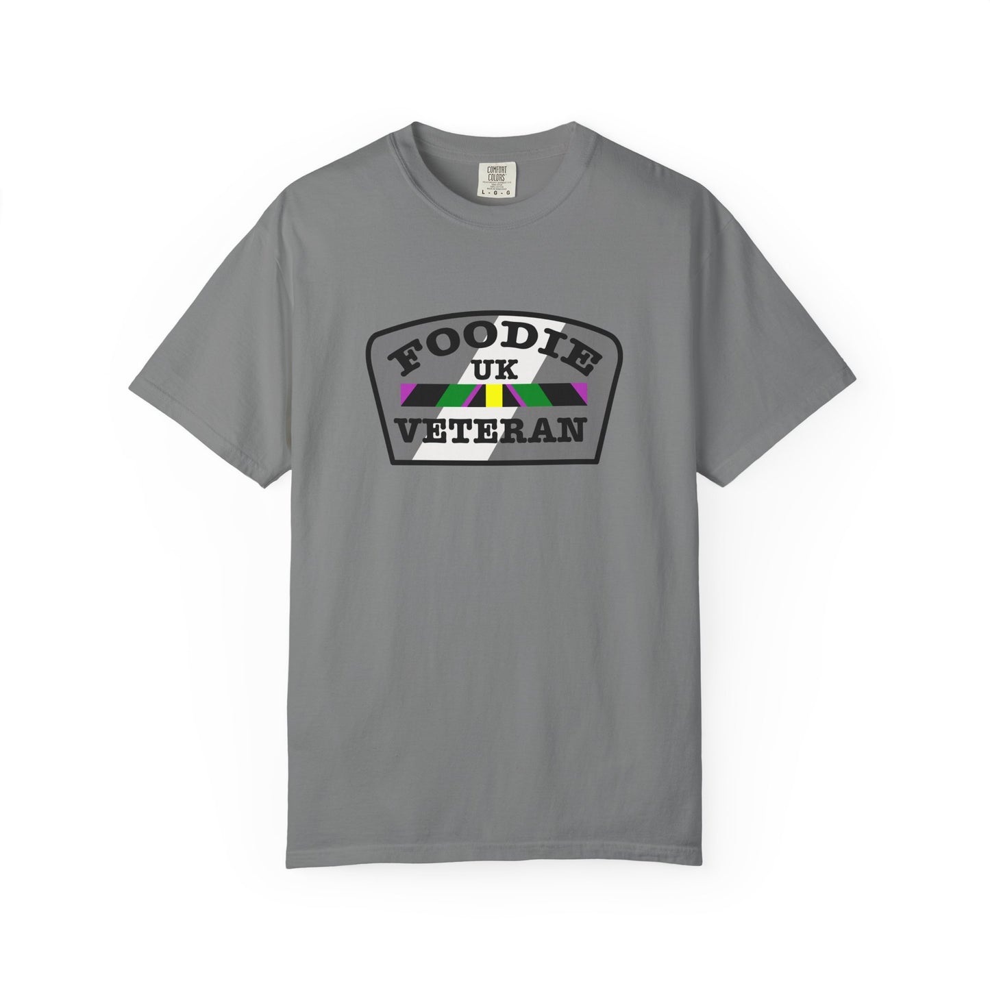 L.O.E.F Foodie Veteran UK Unisex Tee Shirt (Gray)